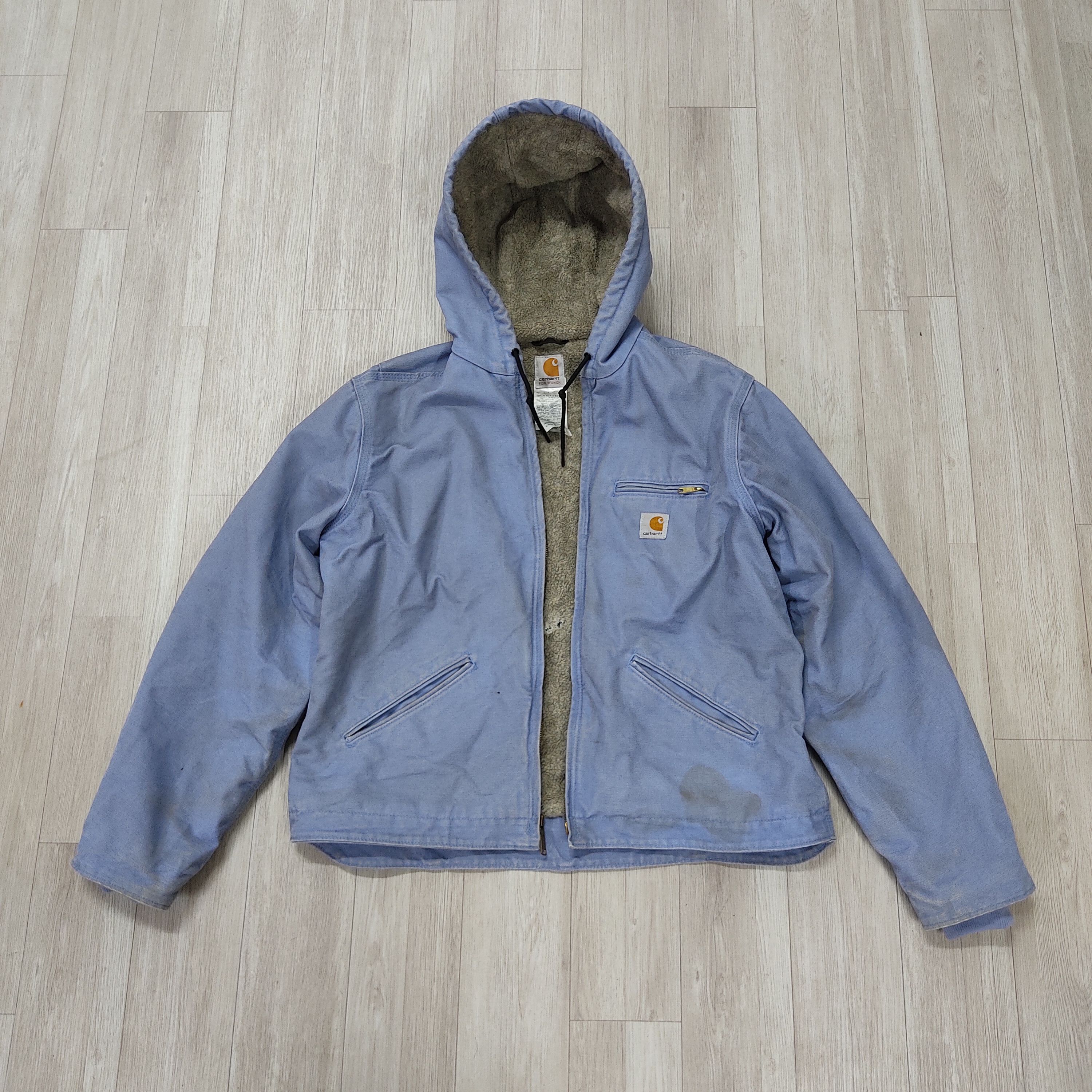 Carhartt CARHARTT Sherpa Lined Cropped Zipper Hooded Jacket Size L / US 10 / IT 46 - 6 Thumbnail