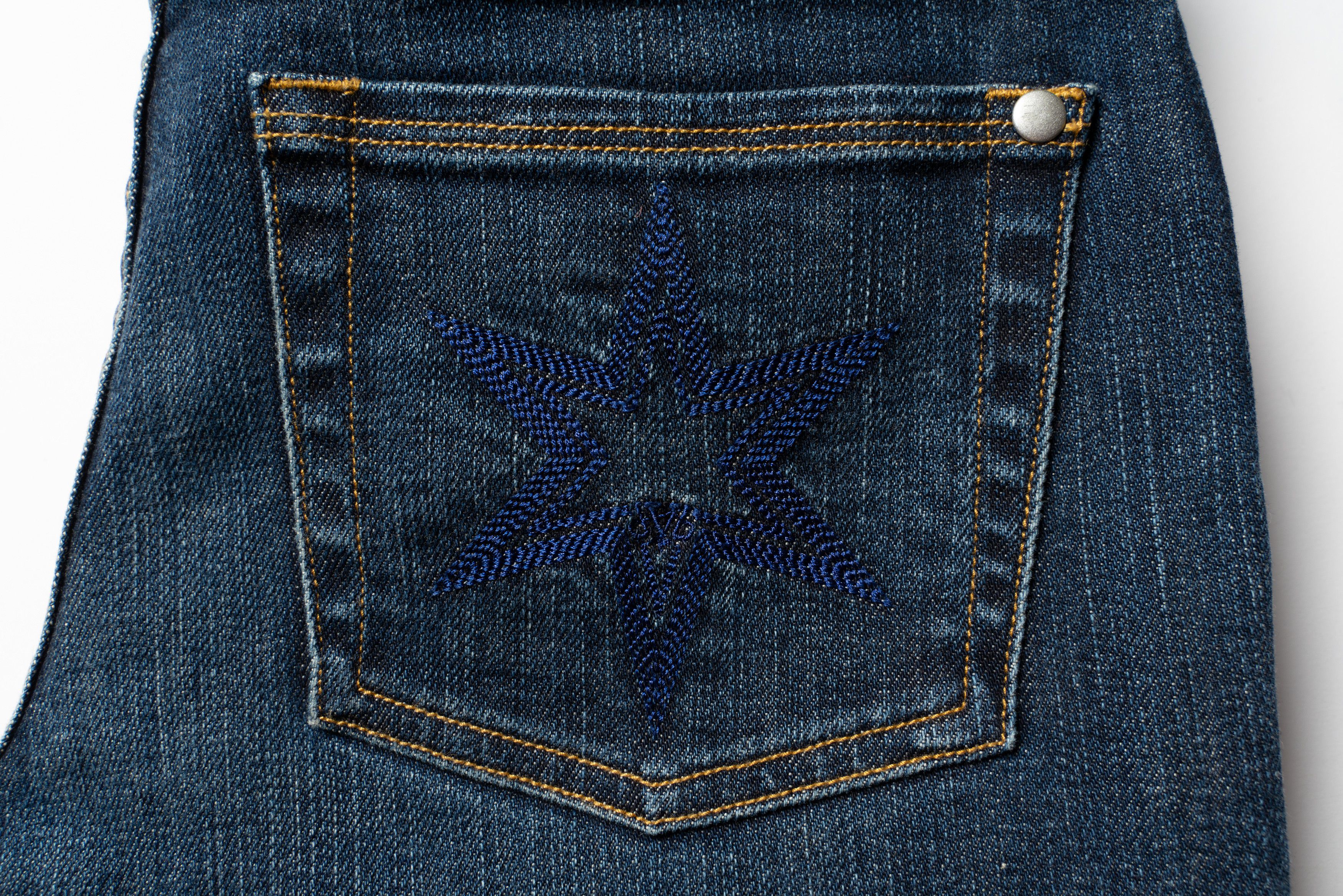 Victoria Beckham 🔴VICTORIA BECKHAM Vintage Blue Star Pocket Denim Jeans Size 24" / US 00 / IT 34 - 16 Thumbnail