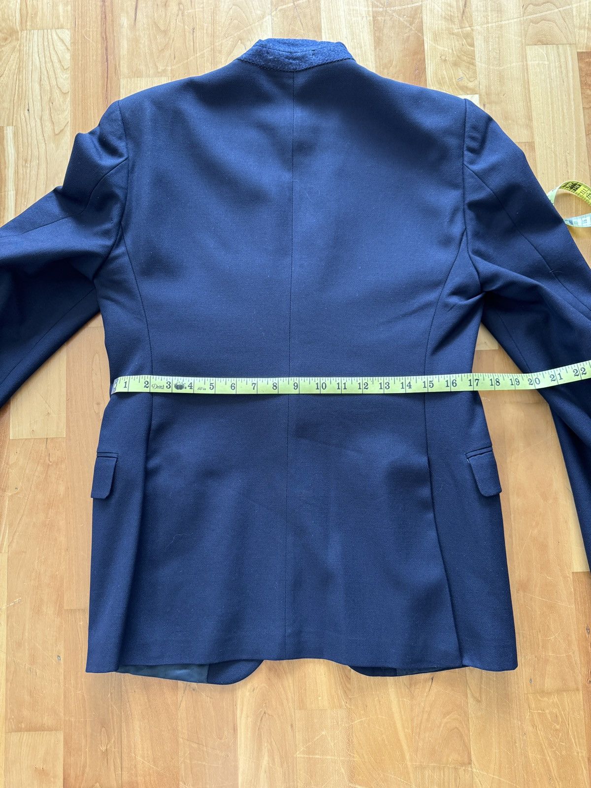 Yves Saint Laurent Vintage Yves Saint Laurent Navy Blazer 36r Size 36R - 12 Thumbnail