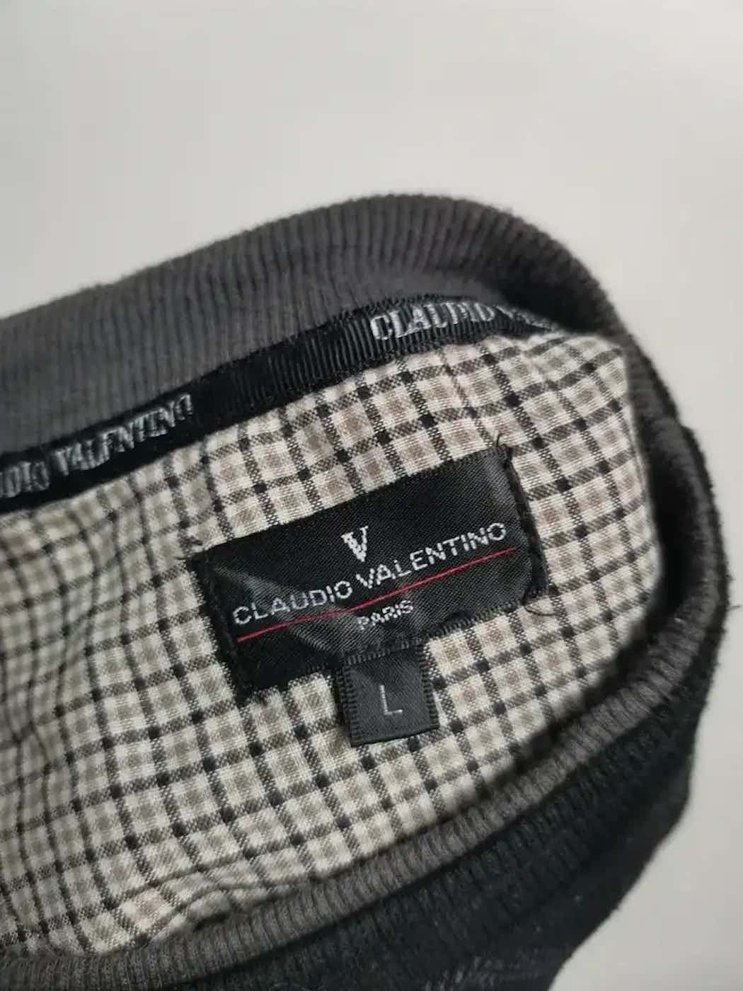 Valentino Vintage Claudio Valentino Stripe Sweatshirt Size US L / EU 52-54 / 3 - 3 Thumbnail