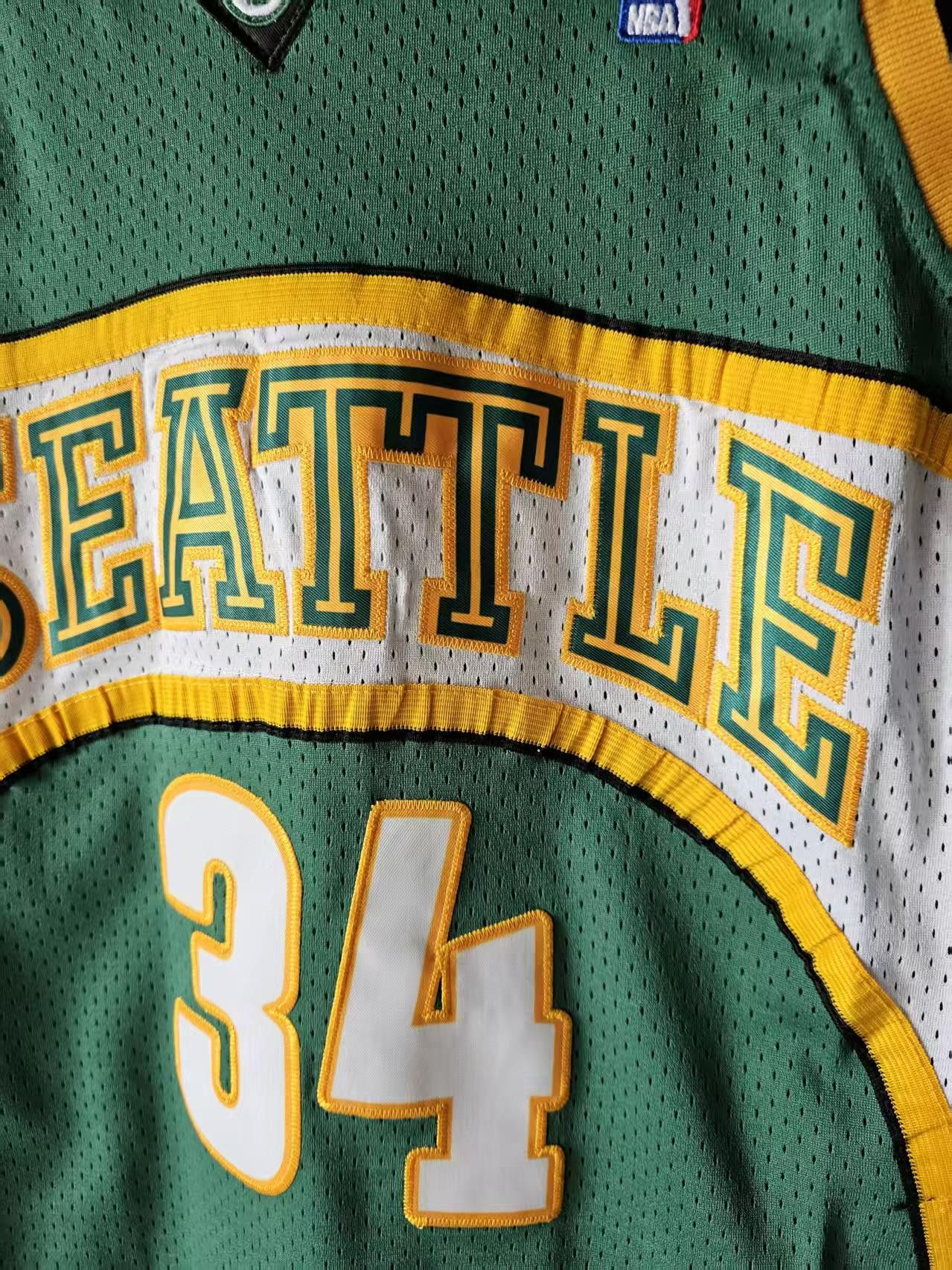 NBA Seattle Supersonics #34 Ray Allen Jersey L Size US L / EU 52-54 / 3 - 3 Thumbnail