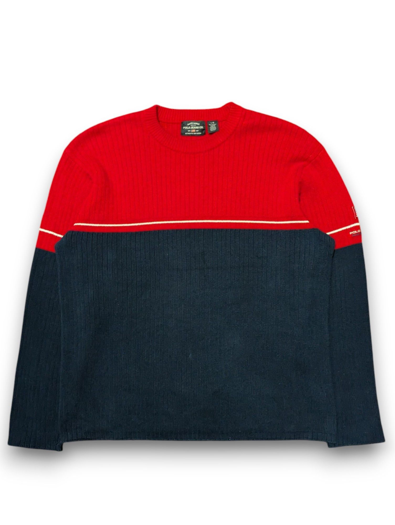 Polo Jeans Company Ralph Lauren Vintage USA Flag Sweater