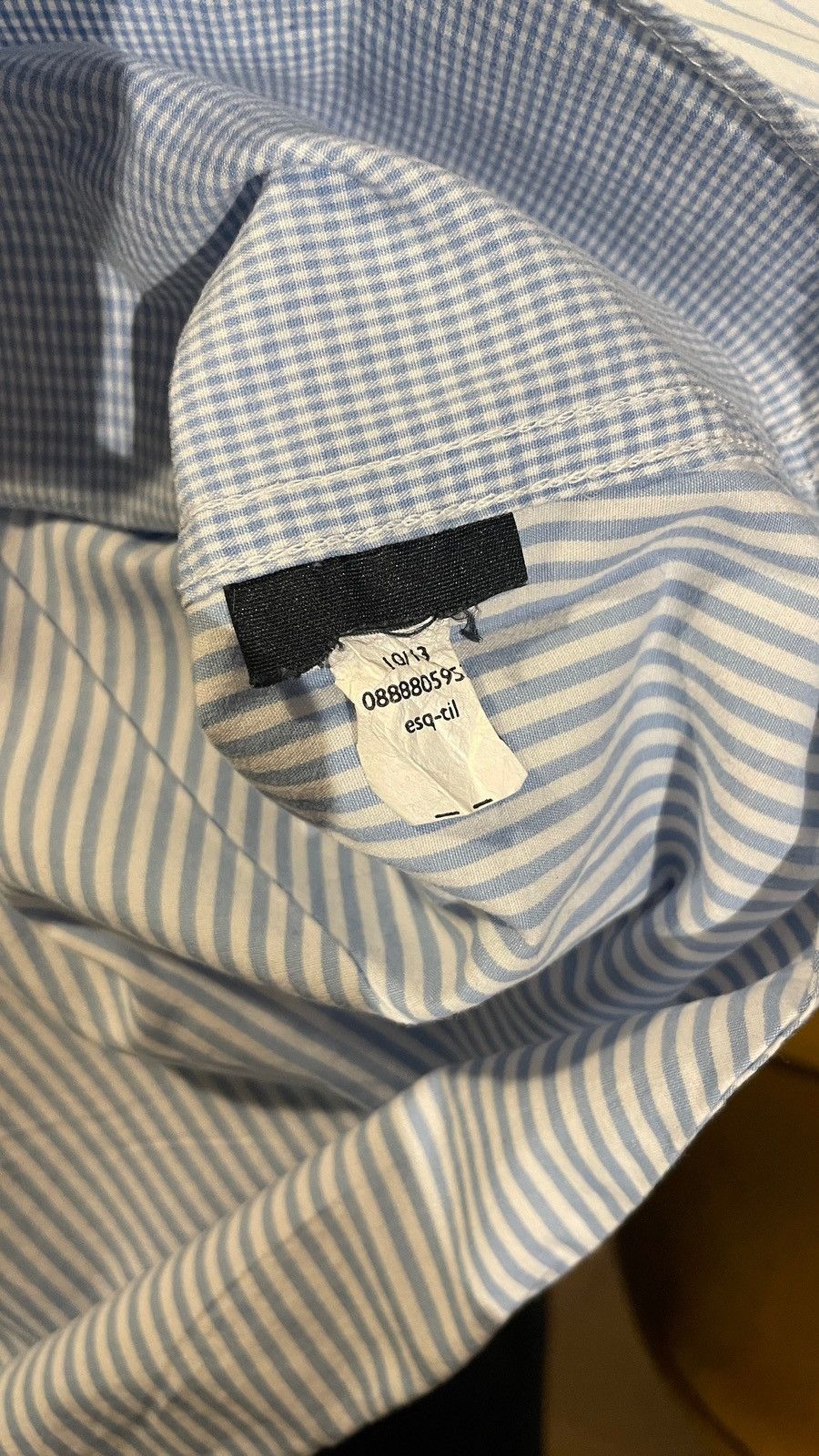 Tommy Hilfiger BLUE AND WHITE SHIRT TOMMY HILFIGER (L) Size US L / EU 52-54 / 3 - 4 Thumbnail
