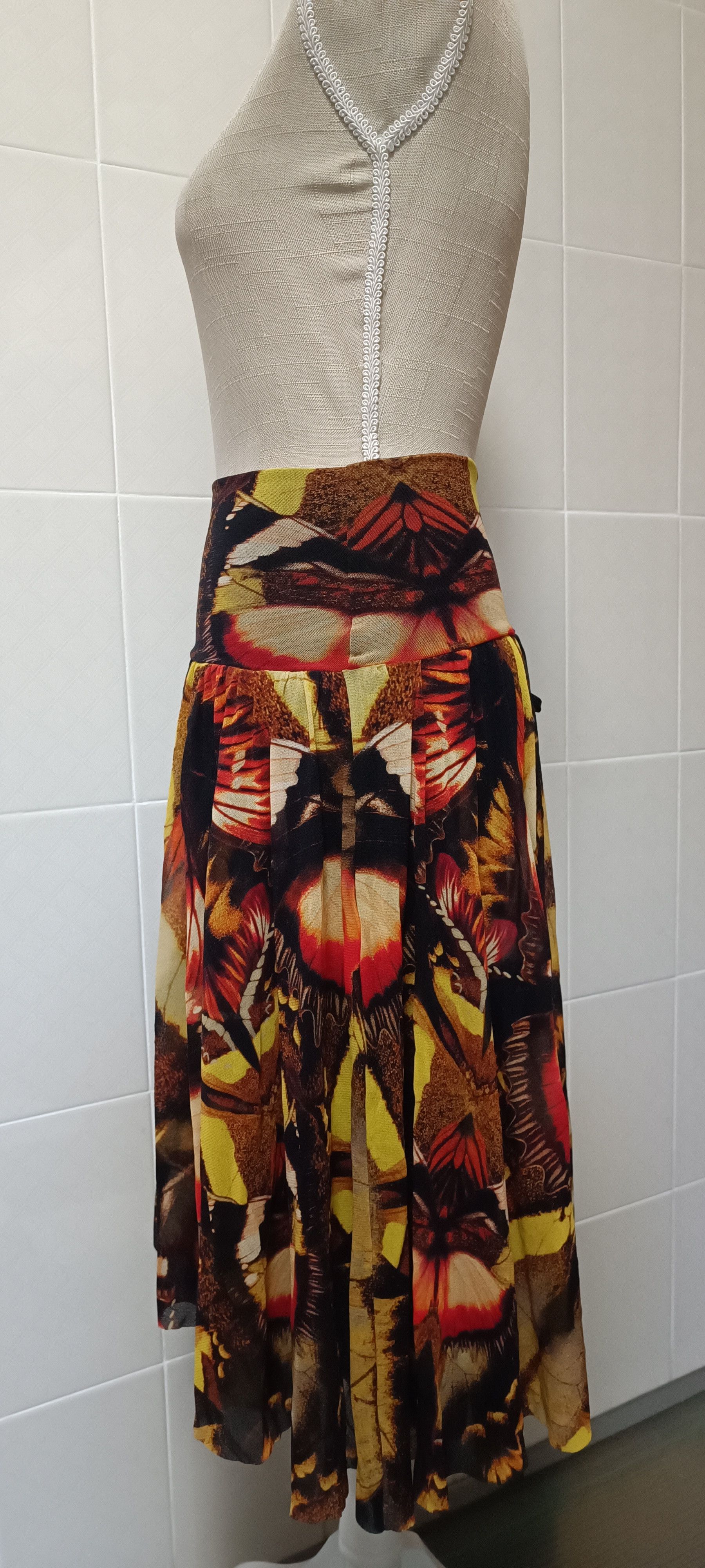 Jean Paul Gaultier 2000's - Butterflies MIDI dress Size S / US 4 / IT 40 - 20 Thumbnail