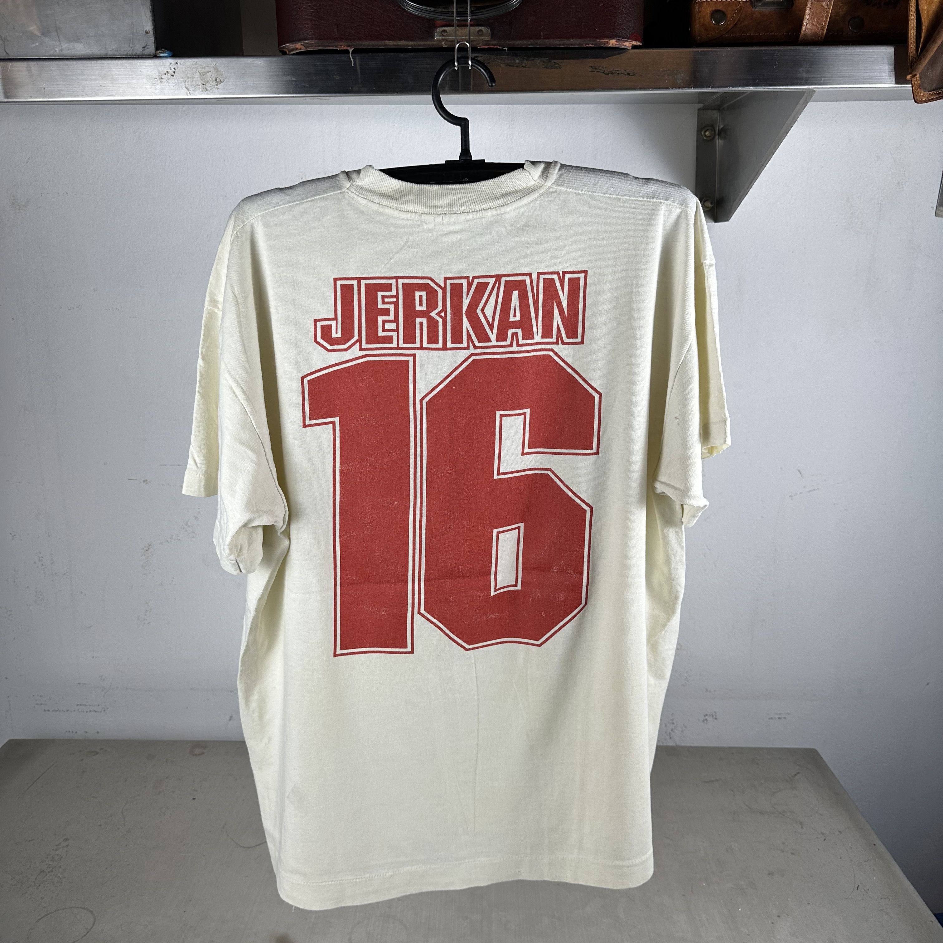 Vintage 90s Nikola Jerkan Nottingham Forest FC Soccer T-shirt Size US XL / EU 56 / 4 - 3 Thumbnail