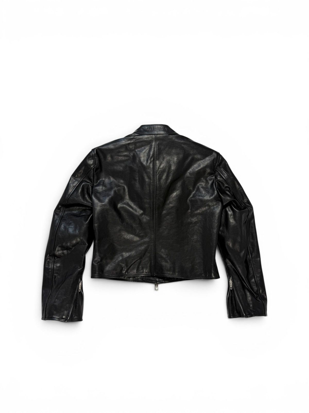 Balenciaga Balenciaga Racer Jacket Black Leather Size S / US 4 / IT 40 - 2 Thumbnail