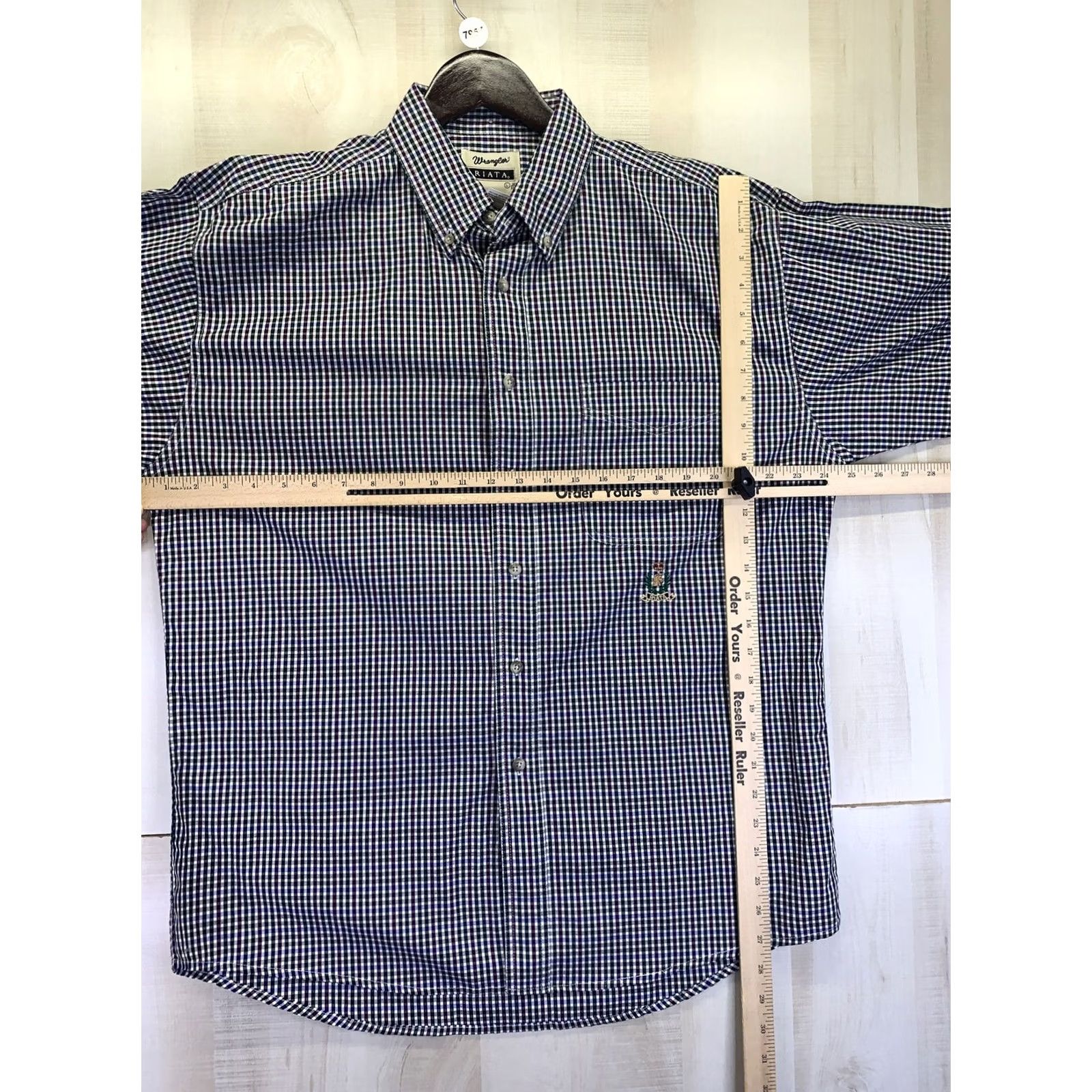 Wrangler Wrangler Riata Mens Plaid Button Down Embroidered Pocket 16.5/35-NWT-7957 Shirt Men Regular XL? Size US XL / EU 56 / 4 - 5 Thumbnail