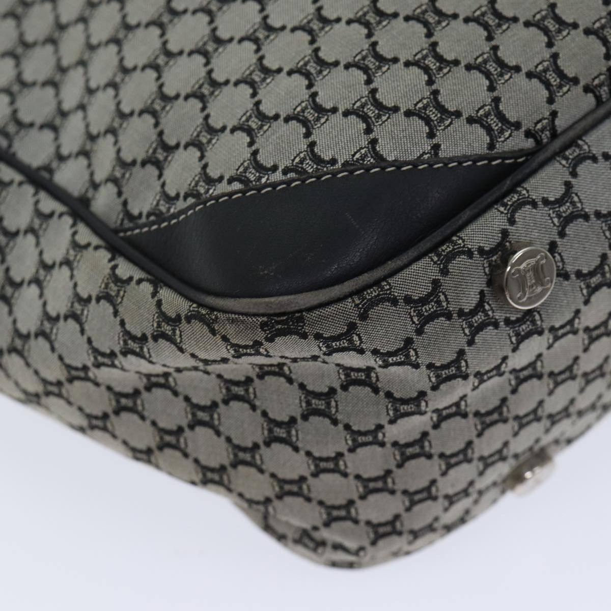 Celine CELINE Macadam Canvas Hand Bag Gray Size ONE SIZE - 16 Thumbnail