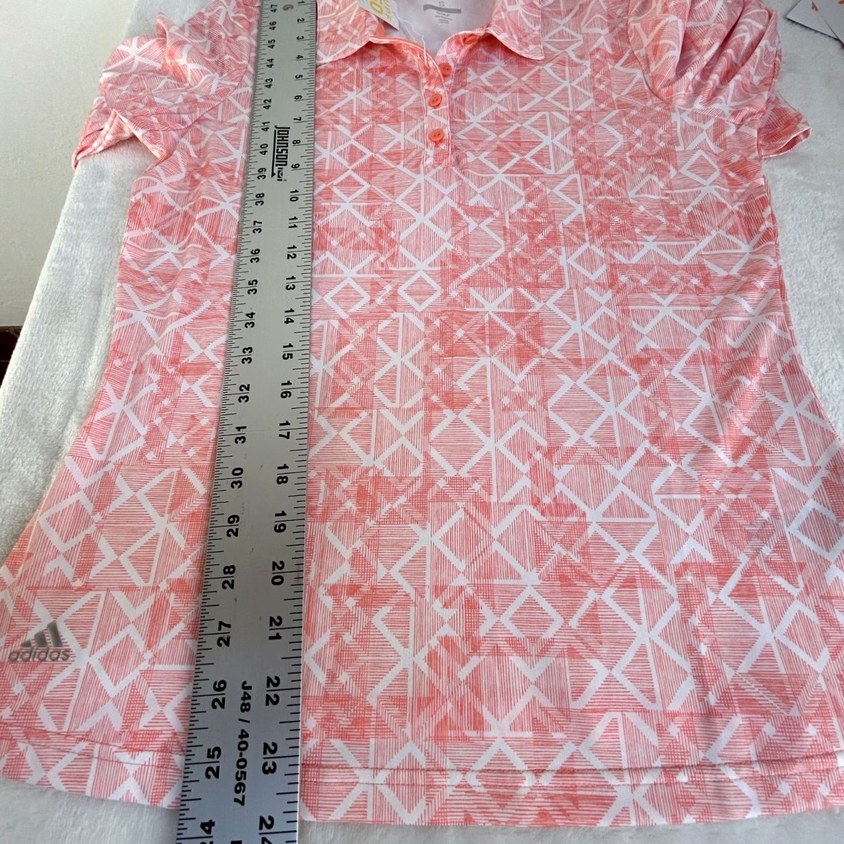 Adidas Adidas UPF 50 Long Sleeve Golf Polo Shirt Pacific Dunes Geometric Small New 0 Size US S / EU 44-46 / 1 - 8 Thumbnail