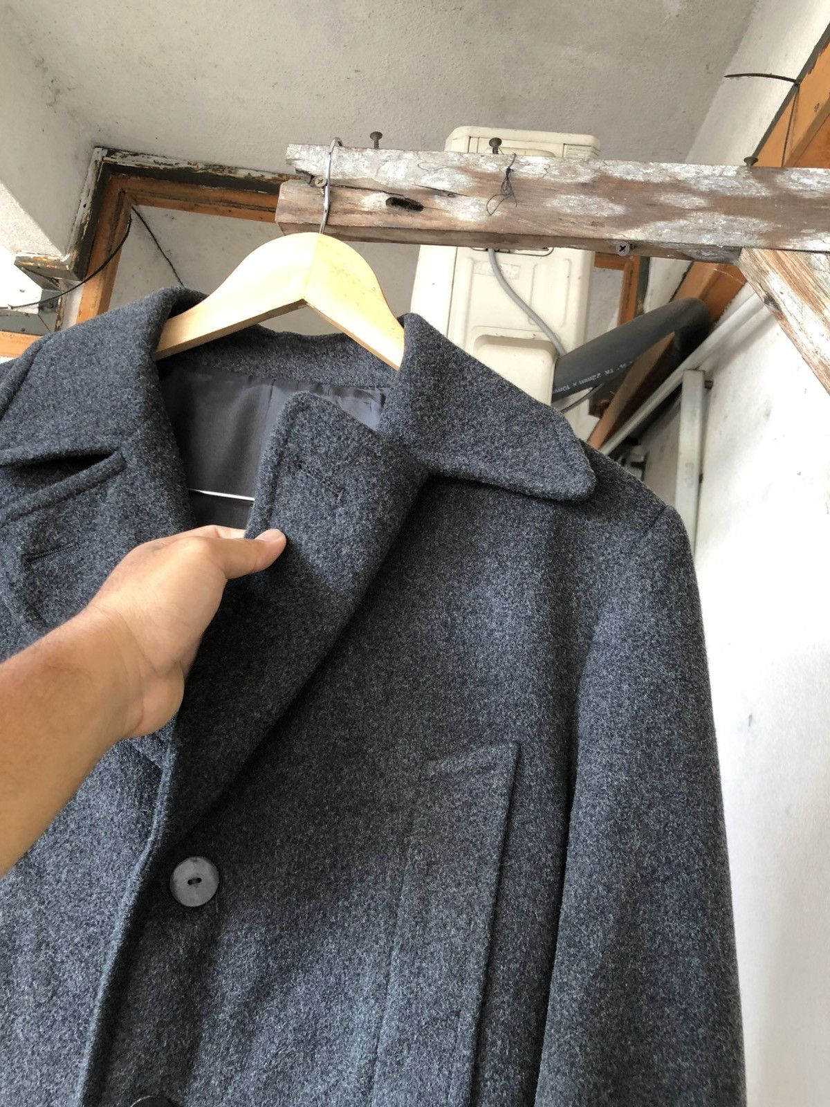 Jean Paul Gaultier Vintage Jean Gaultier Homme Single Breasted Wool Long Coat Size US M / EU 48-50 / 2 - 17 Thumbnail