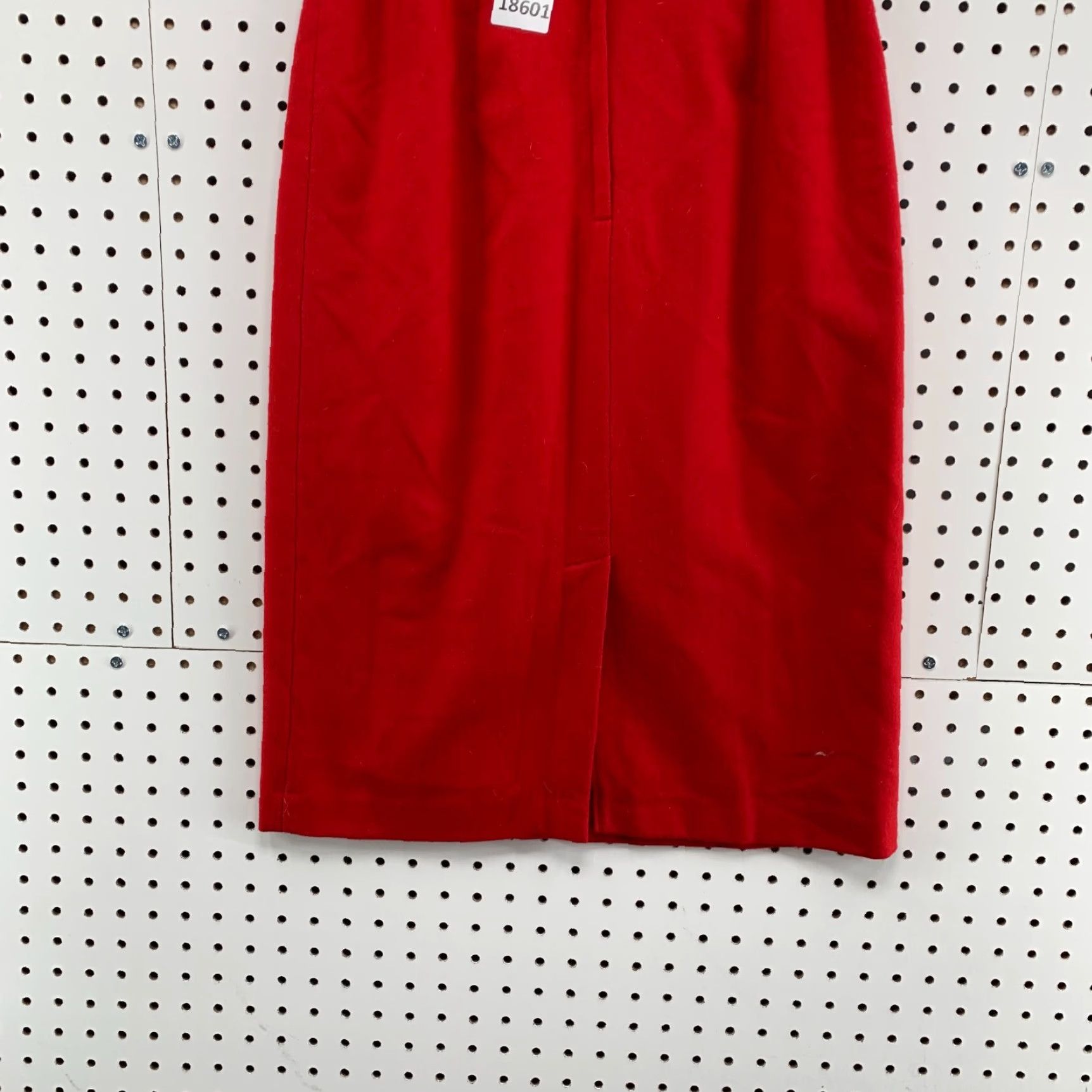 Vintage VINTAGE Sag Harbor Skirt 100% Wool Red Womens Size 8 Knee Length Pencil 26X27" Mens? Size 30" / US 8 / IT 44 - 7 Thumbnail