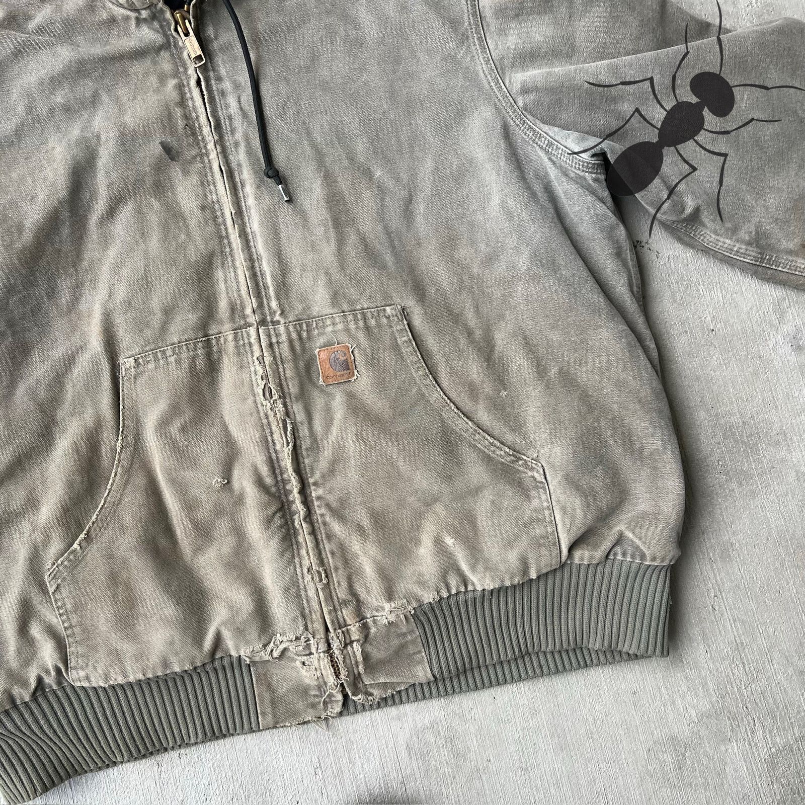Carhartt × Vintage Carhartt J142 SAG brown hooded work wear jacket Size US XL / EU 56 / 4 - 11 Thumbnail