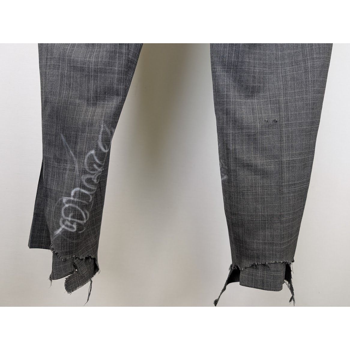 Balenciaga o1rshd1 Heather Price of Wales Skater Tailored Pant in Grey Size US 32 / EU 48 - 8 Thumbnail