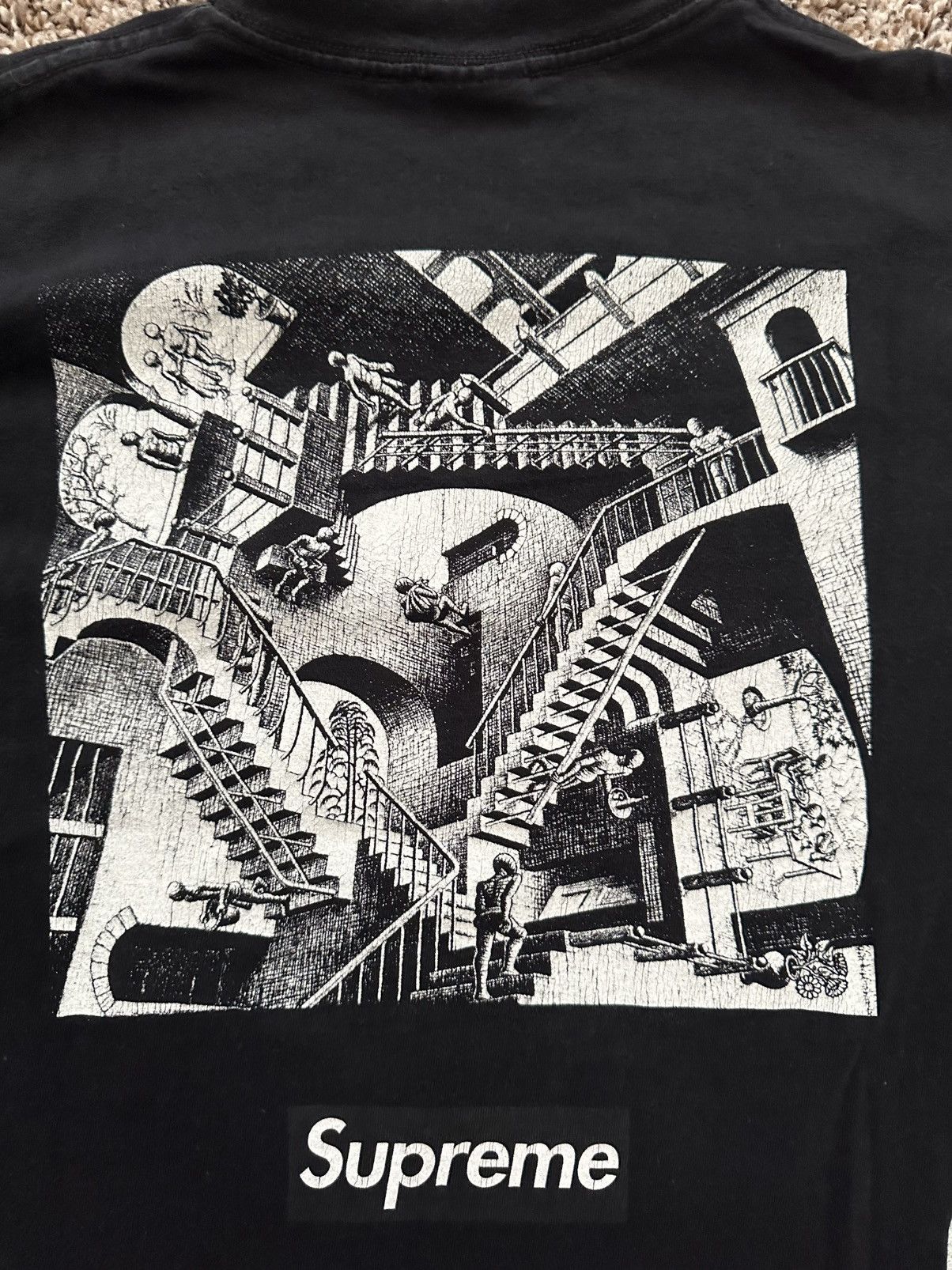 Supreme Supreme MC Escher Collage Tee Black Size Medium SS17 Size US M / EU 48-50 / 2 - 8 Thumbnail