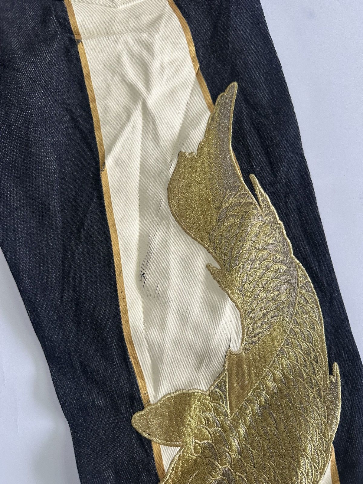 Evisu EVISU PAINTED DIACOCK JEAN SIZE 29X34 Size US 29 - 4 Thumbnail