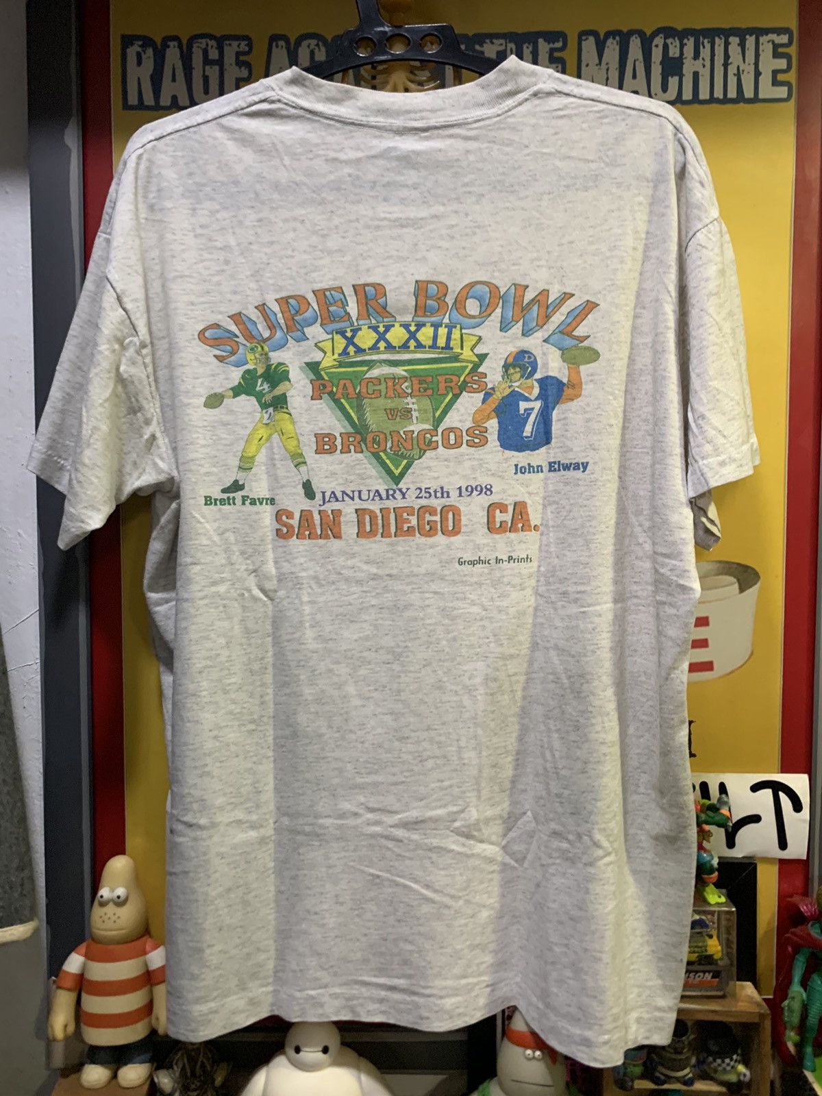 All Sport Vtg SUPER BOWL “Packers (Brett Favre)Vs Broncos (John Elway) Size US L / EU 52-54 / 3 - 10 Thumbnail