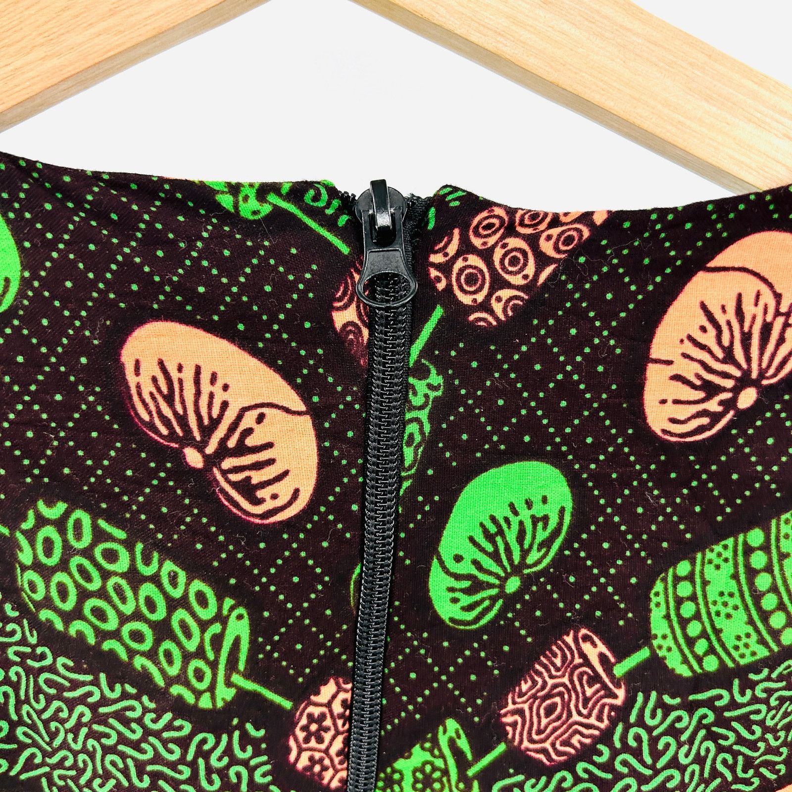 Other Green Coral Mushroom Ankara Print Balloon Sleeve Jumpsuit Size S / US 4 / IT 40 - 7 Thumbnail