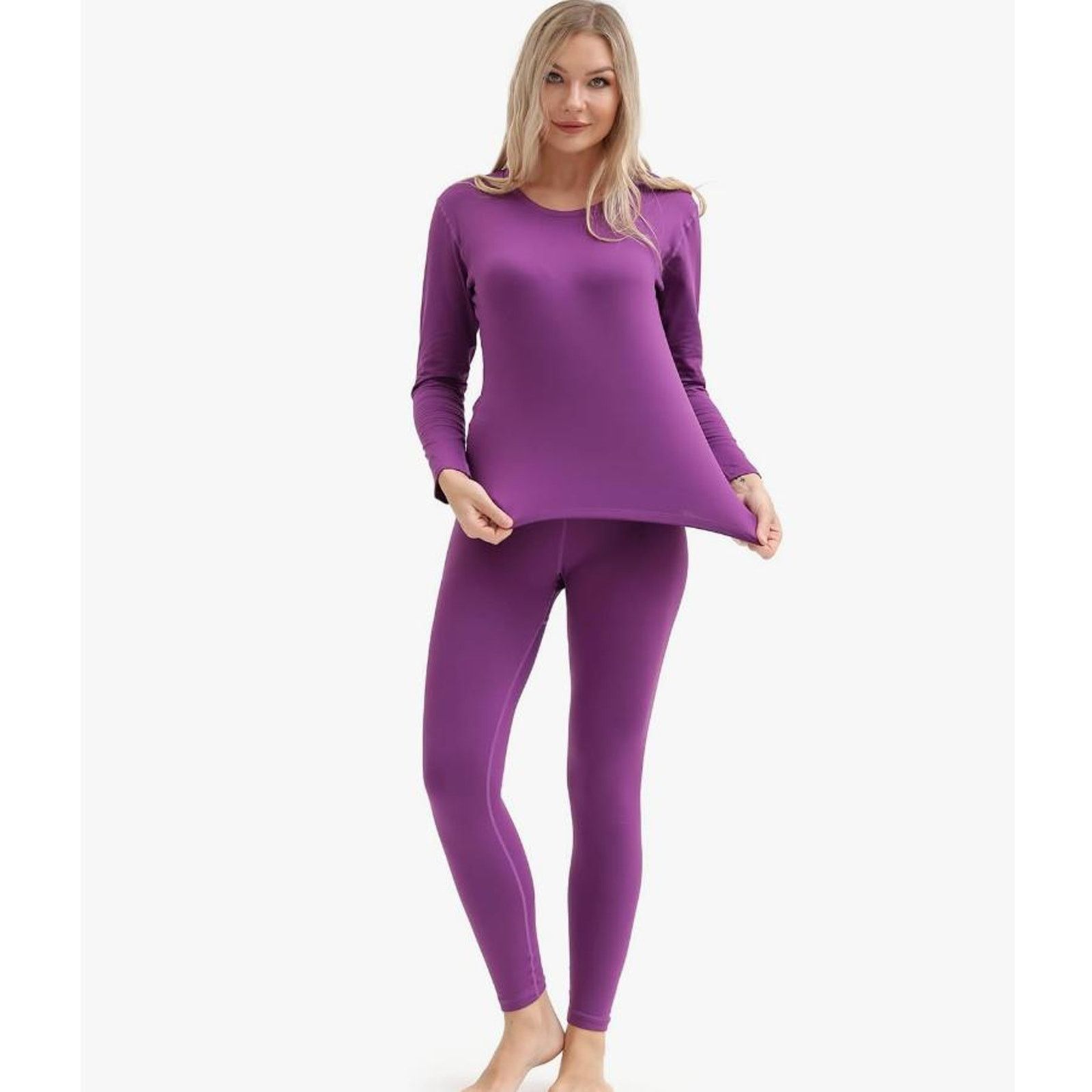 The Unbranded Brand Thermal Women Ultra-Soft Long Johns Set Base LayerXL Size 24" / US 00 / IT 34 - 4 Thumbnail