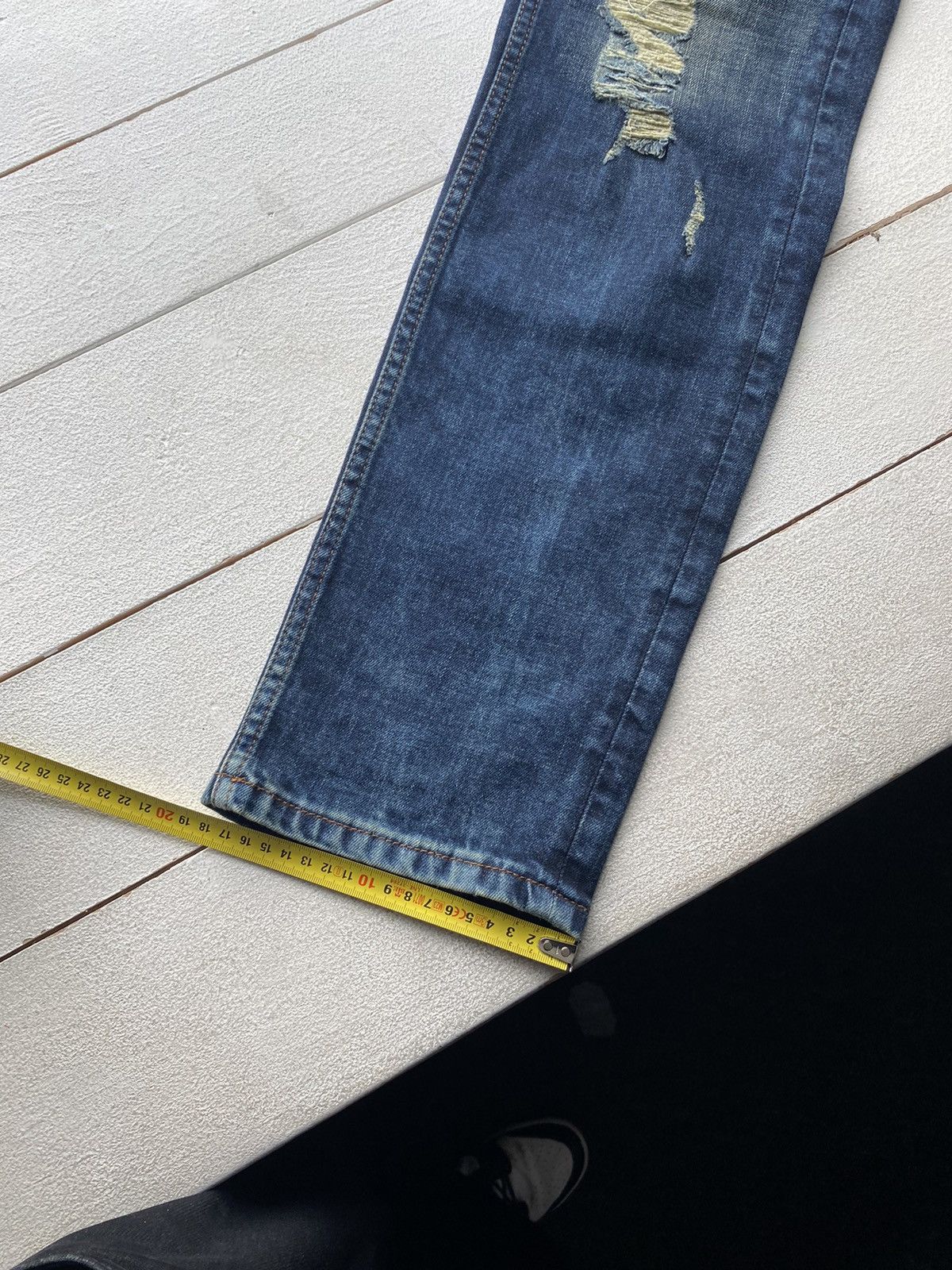 Japanese Brand × Other × Vintage 🔥OPIUM GOTHIC DISTRESSED PUNK EMO JEANS 38 MENS RARE Y2k Size US 38 / EU 54 - 11 Thumbnail