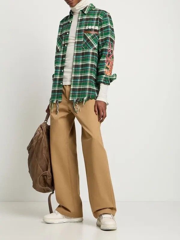 Amiri AMIRI Tan Baggy Work Trousers Size US 35 - 1 Thumbnail