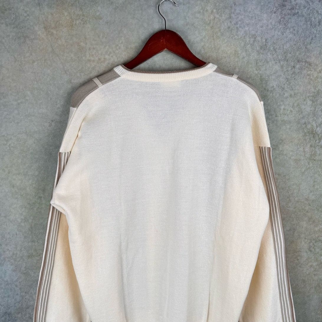 Gabicci × Vintage VTG 90s Gabicci Knit Sweater XL Tan Beige Italy Soprano Size US XL / EU 56 / 4 - 7 Thumbnail