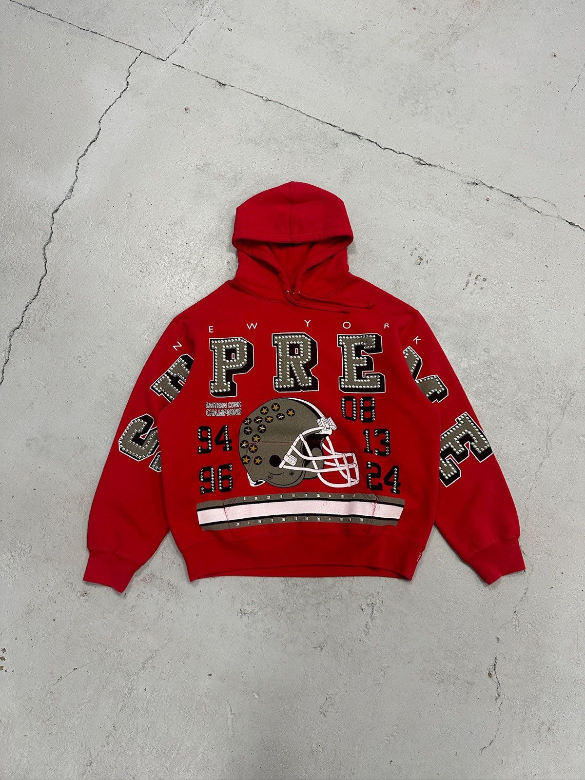Supreme Supreme Champion Studded Hoodie Red Size US M / EU 48-50 / 2 - 1 Thumbnail