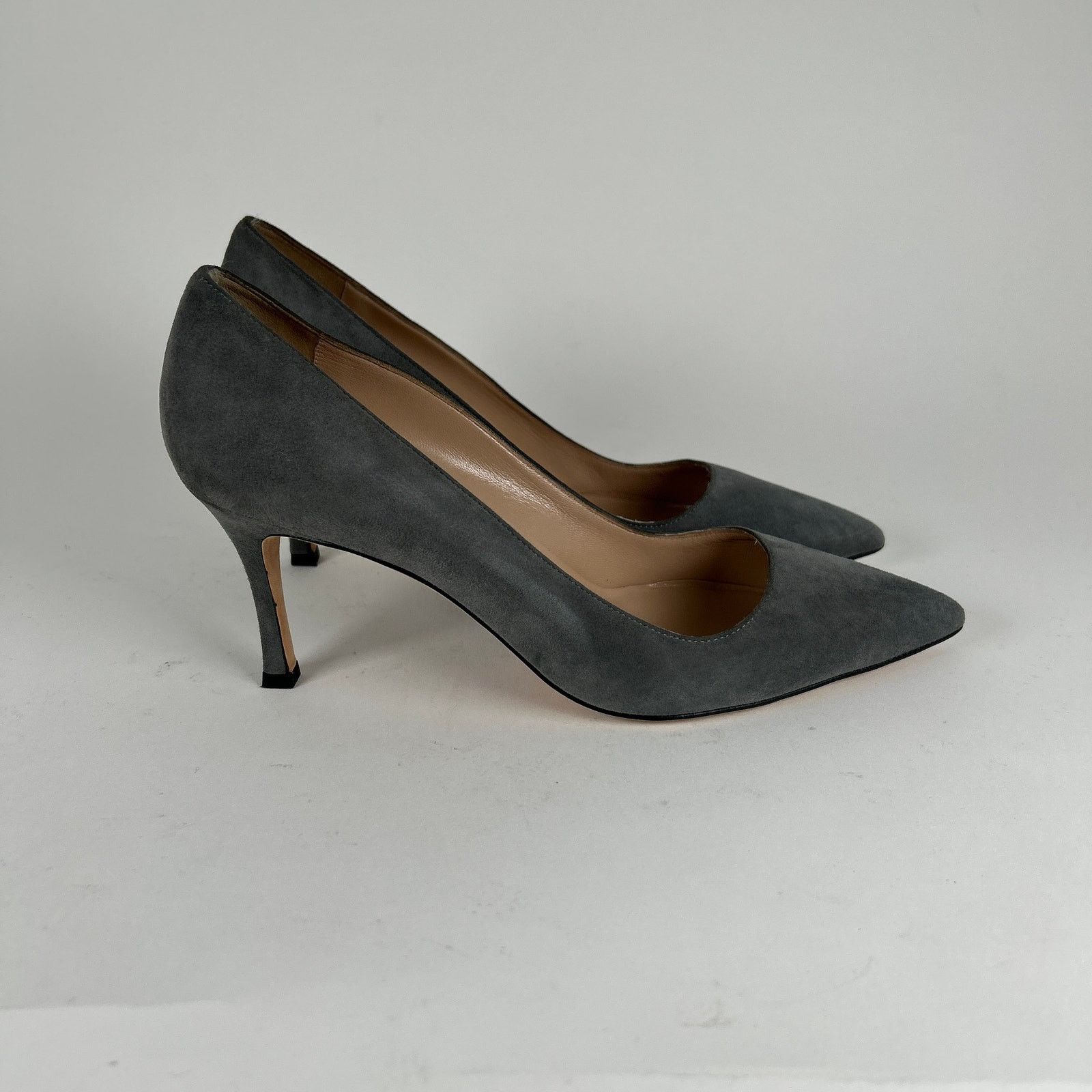 Manolo Blahnik Manolo Blahnik Grey Suede Pump Heels Size 38 Size US 8 / IT 38 - 6 Thumbnail