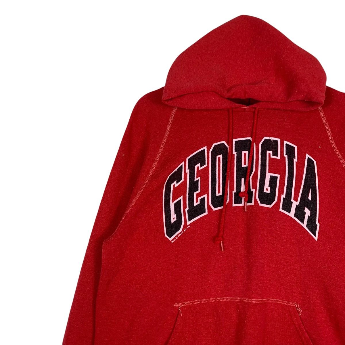 Vintage BASSETT WALKER Georgia Big Logo Pullover Hoodies #1218-C55 Size US L / EU 52-54 / 3 - 6 Thumbnail