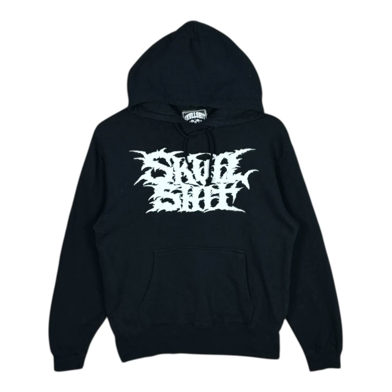 Japanese Brand SKULLSHIT Japan Black Metal Logo Hoodie S 1996 Harajuku Size US S / EU 44-46 / 1 - 1 Thumbnail
