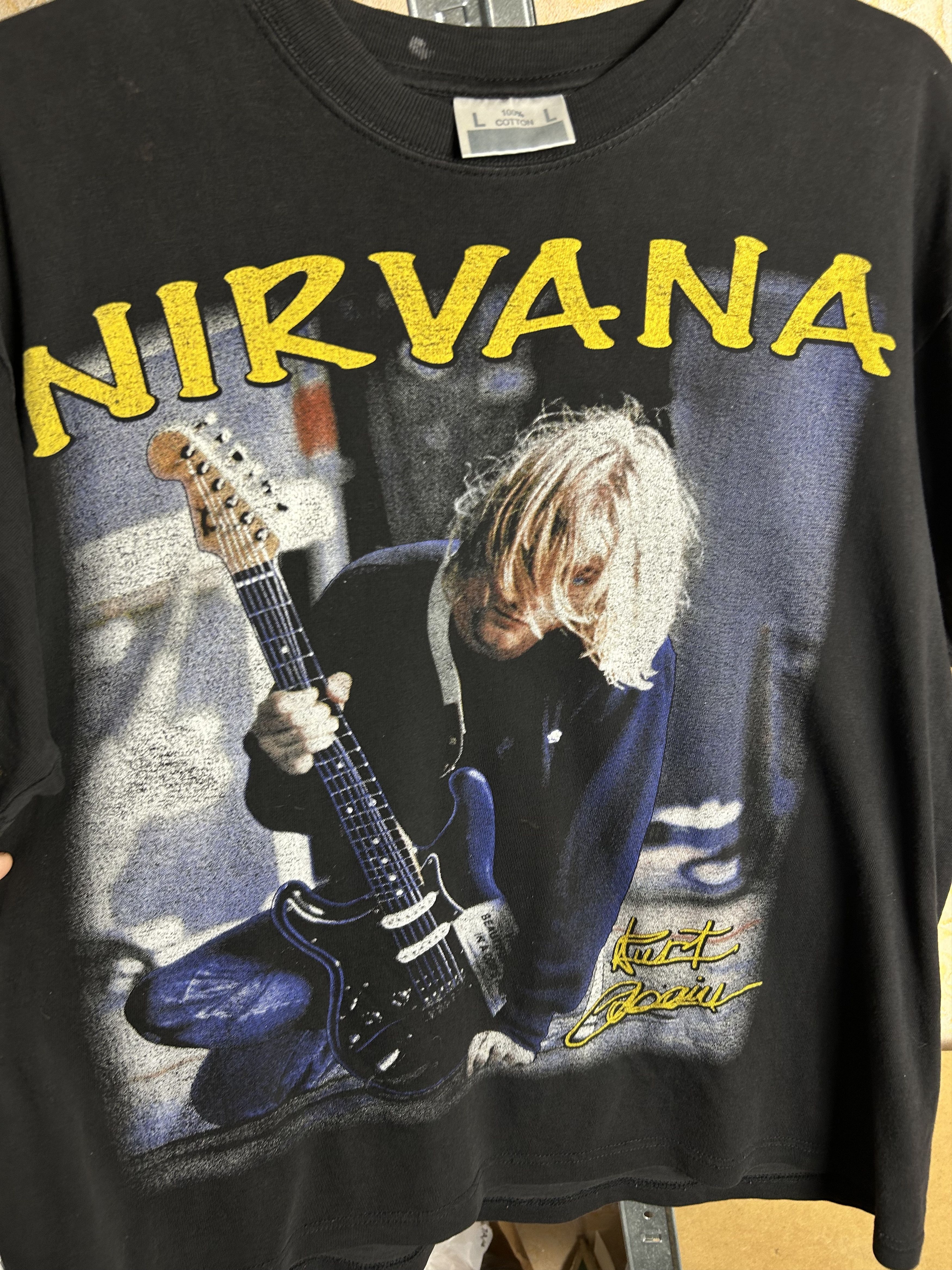 Band Tees Vintage 90s Nirvana Kurt Cobain Rock Band T-shirt Size US L / EU 52-54 / 3 - 5 Thumbnail