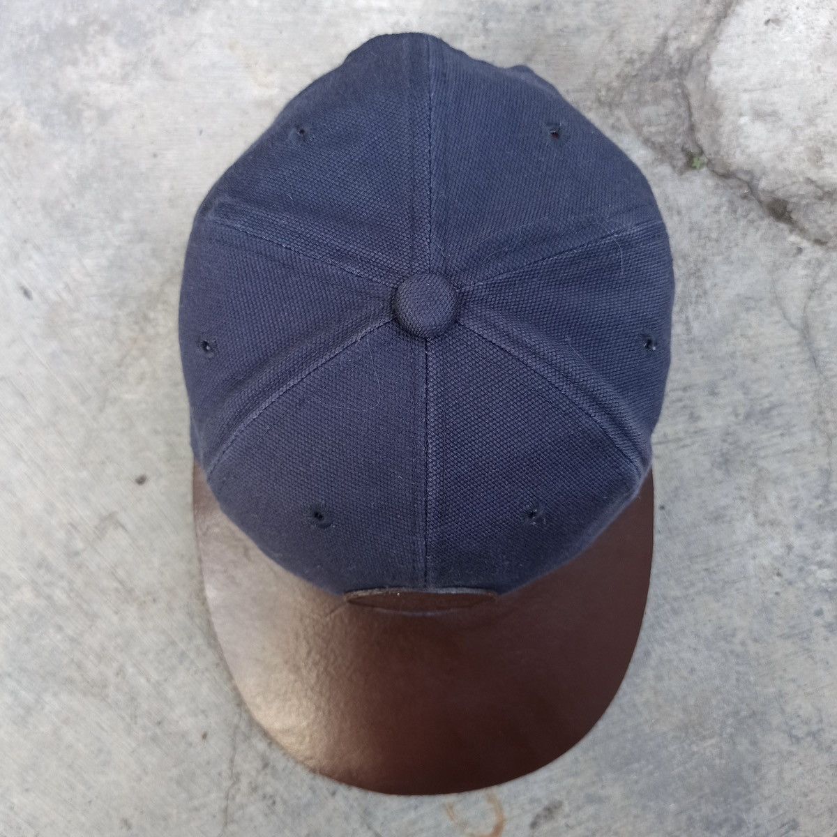 Leather × Vintage Fox fire hat with bold leather visor Size ONE SIZE - 16 Thumbnail