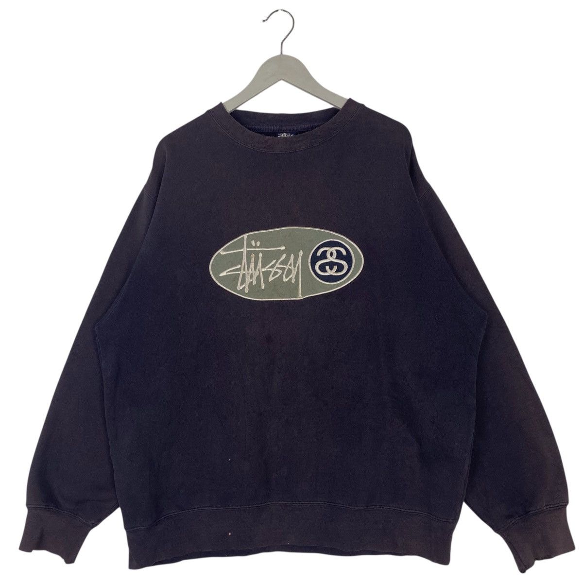 Other Vintage 90s Stussy Sweatshirt Crewneck Black Big China Size US M / EU 48-50 / 2 - 1 Thumbnail