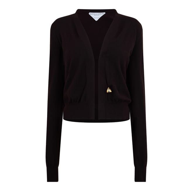 Bottega Veneta Bottega Veneta V-Neck Long Sleeve Sweater in Brown Size XS / US 0-2 / IT 36-38 - 1 Thumbnail