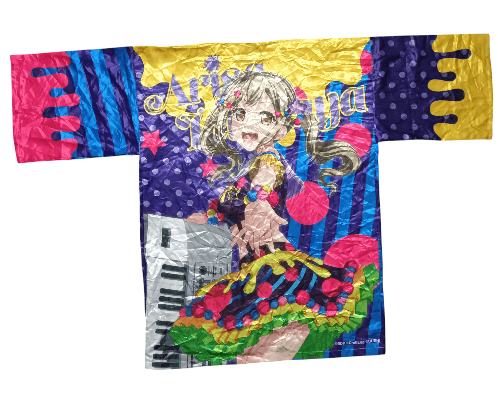 Anime × Band Tees × Japanese Brand Poppin' Party x Ichigaya Arisa Japan Band Full print kimono Size ONE SIZE - 4 Thumbnail