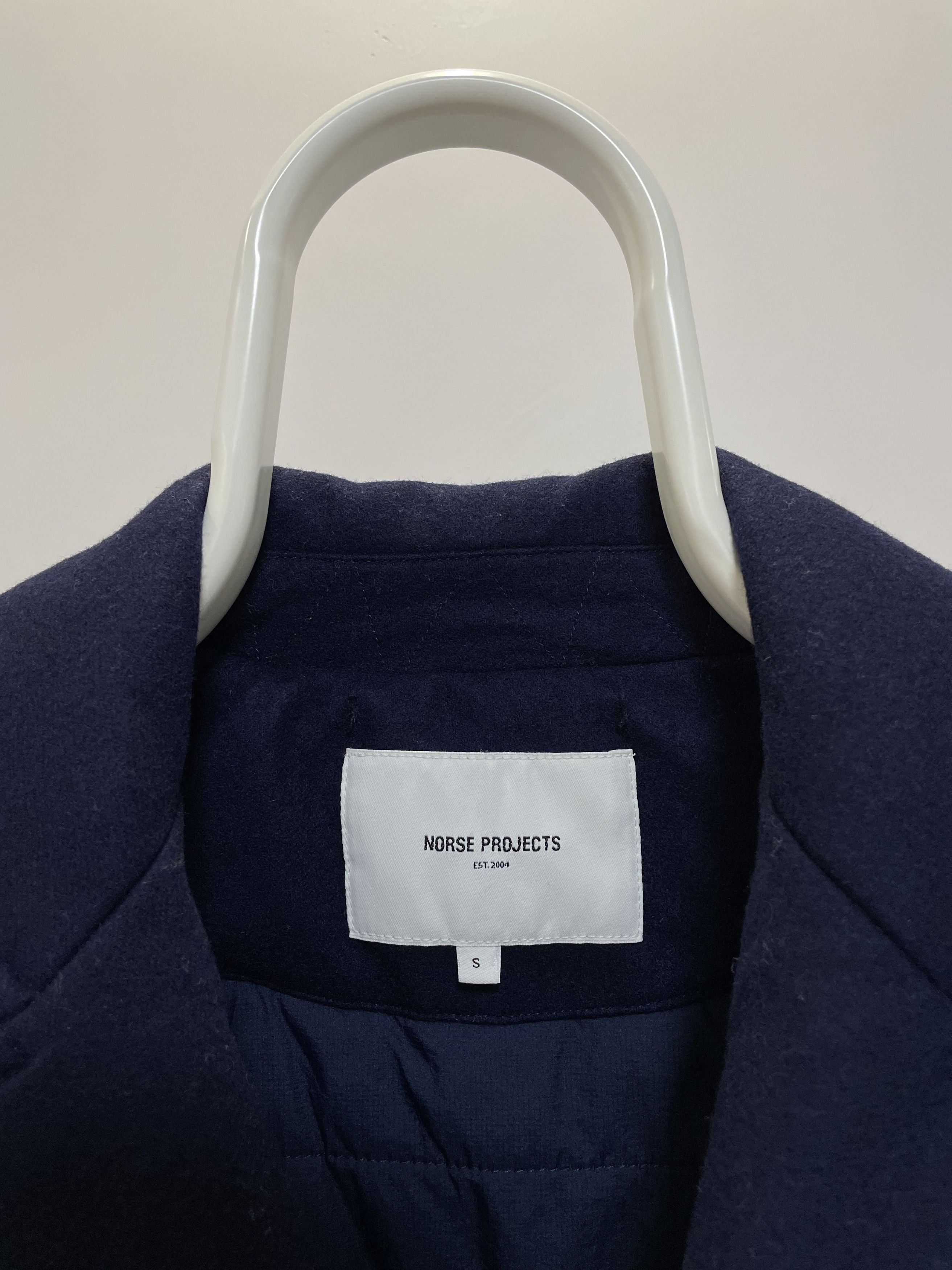Norse Projects NORSE PROJECTS Birk Wool Pea Coat Jacket Dark Navy Men's Size US S / EU 44-46 / 1 - 12 Thumbnail