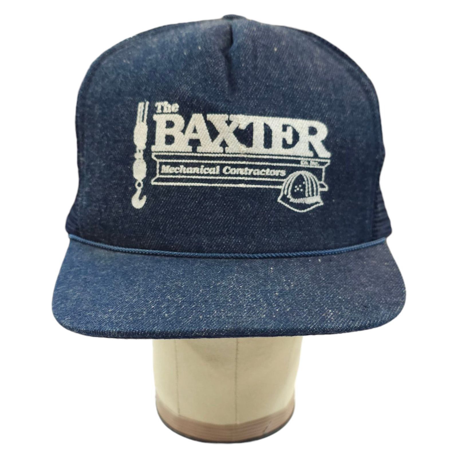 Other Baxter Mechanical Contractors Mesh Snapback Cap Vintage 80s Size ONE SIZE - 9 Thumbnail