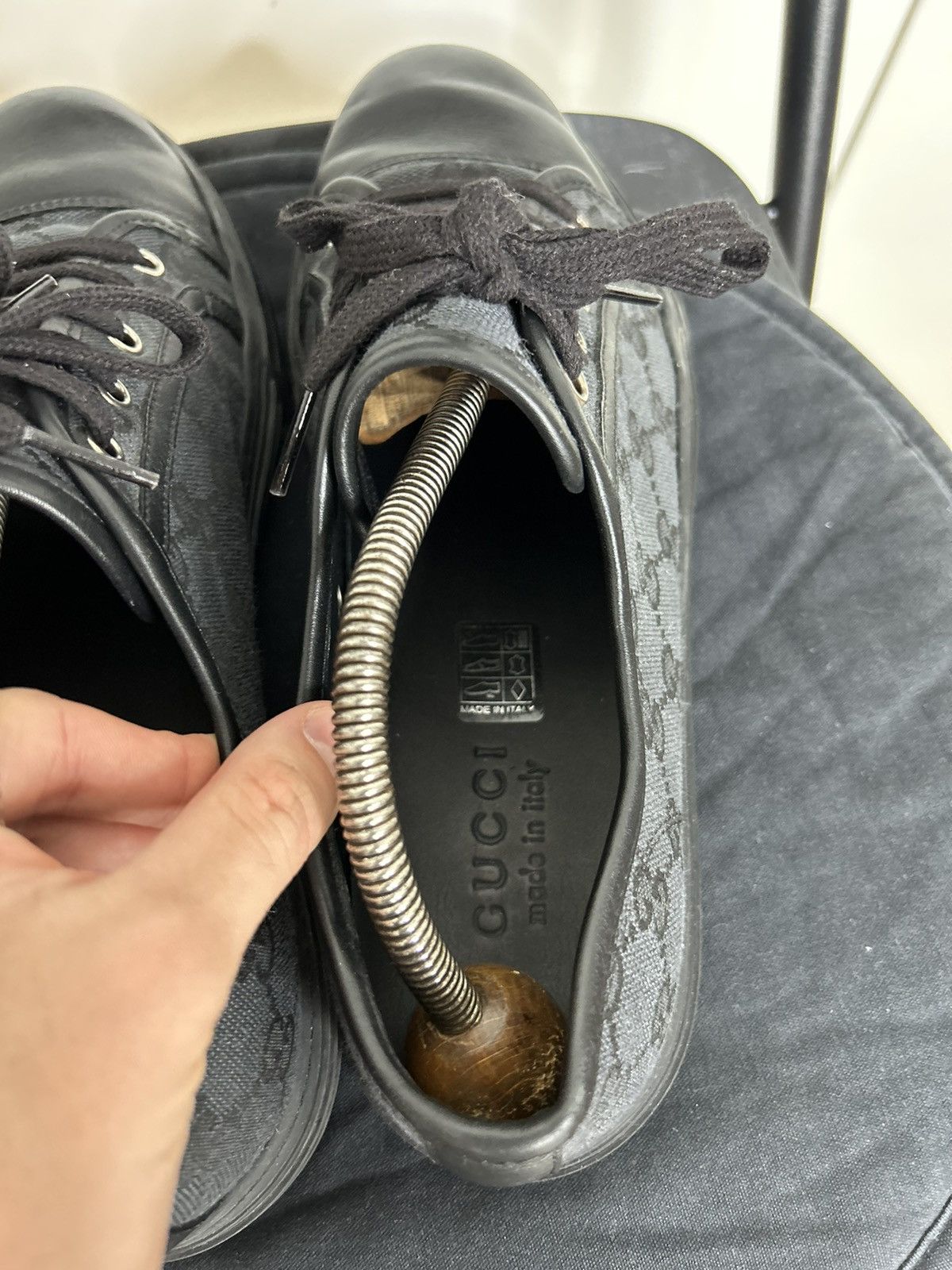 Gucci Gucci GG Canvas Low 'Black' Size US 8 / EU 41 - 8 Thumbnail