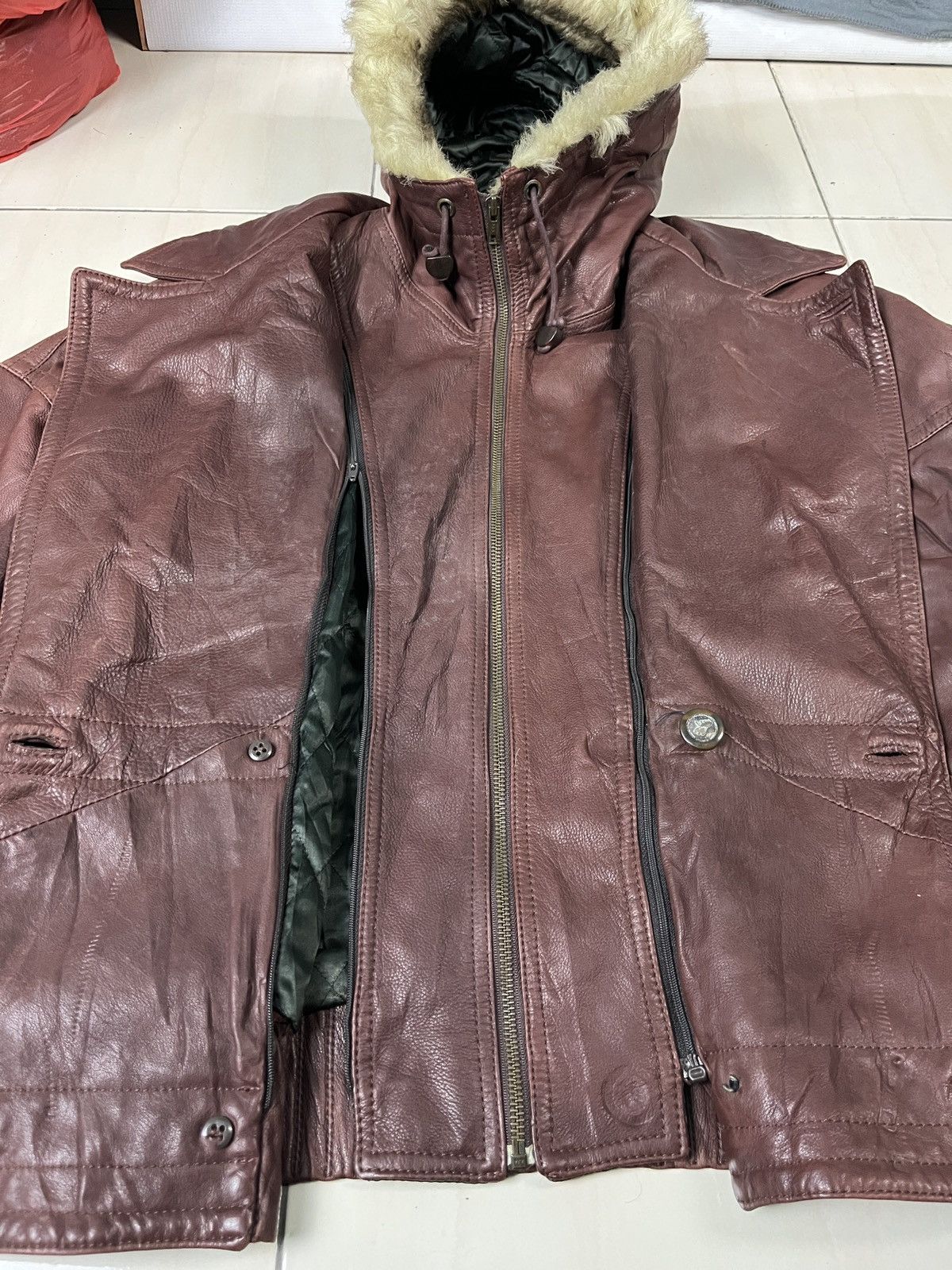 Genuine Leather × Vera Pelle × Vintage Stran Idea Vintage Vera Pelle Made in Italy Size US M / EU 48-50 / 2 - 12 Thumbnail