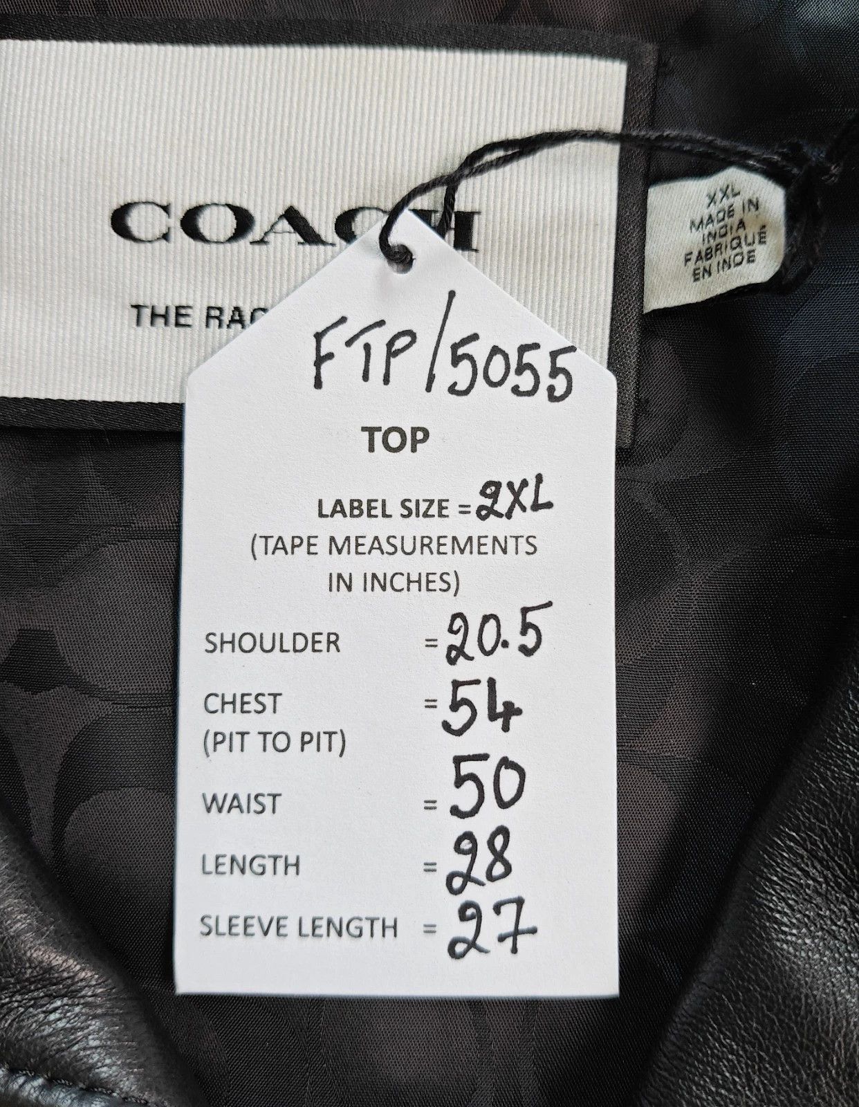 Coach Coach Leather Racer Jacket FTP 5055 Size US XXL / EU 58 / 5 - 5 Thumbnail