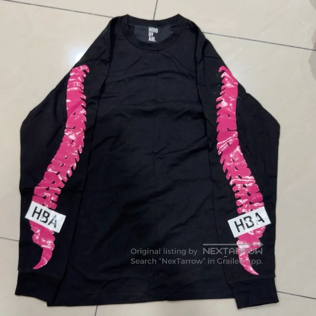 Hood By Air Hood by Air x H.R. Giger Spinal Print Longsleeve shirt