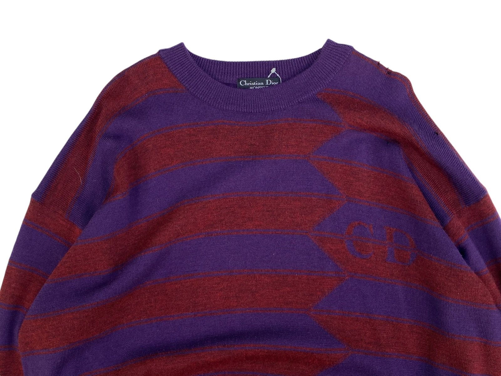 Christian Dior Monsieur × Vintage Vtg Christian Dior Knitwear Size US L / EU 52-54 / 3 - 3 Thumbnail