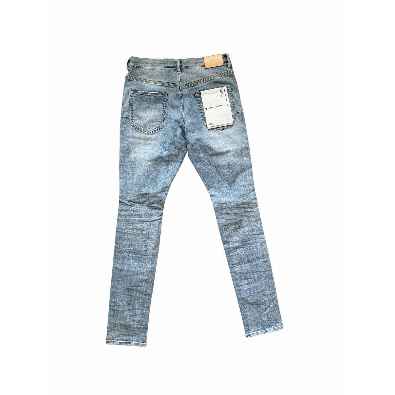 Purple Brand Purple Brand Jeans Men Dropped Slim Blue P002 Size 33/32 Size US 33 - 3 Thumbnail