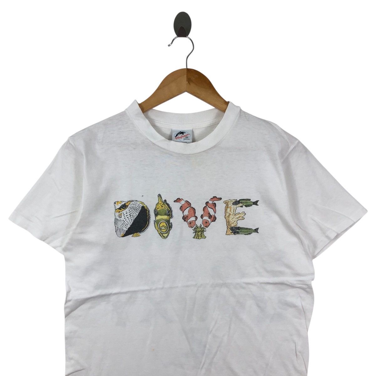 Vintage Vintage 80s Fish Alphabet Fishabet 1989 Mindy T Shirt Size US M / EU 48-50 / 2 - 2 Thumbnail