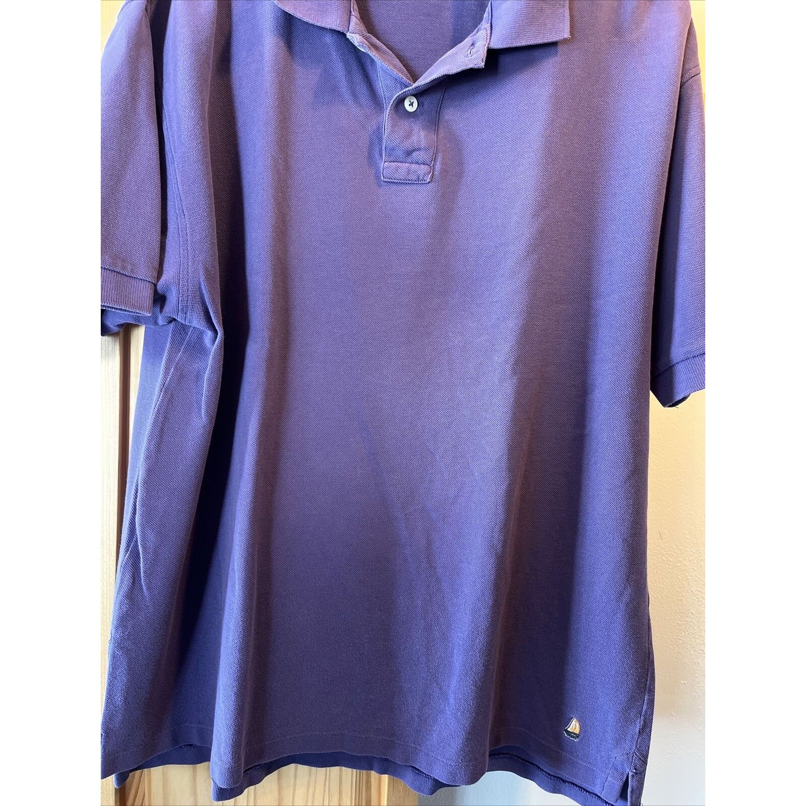 Nordstrom Nordstrom Mens L Purple Short Sleeve Button cotton golf polo Size US L / EU 52-54 / 3 - 13 Thumbnail