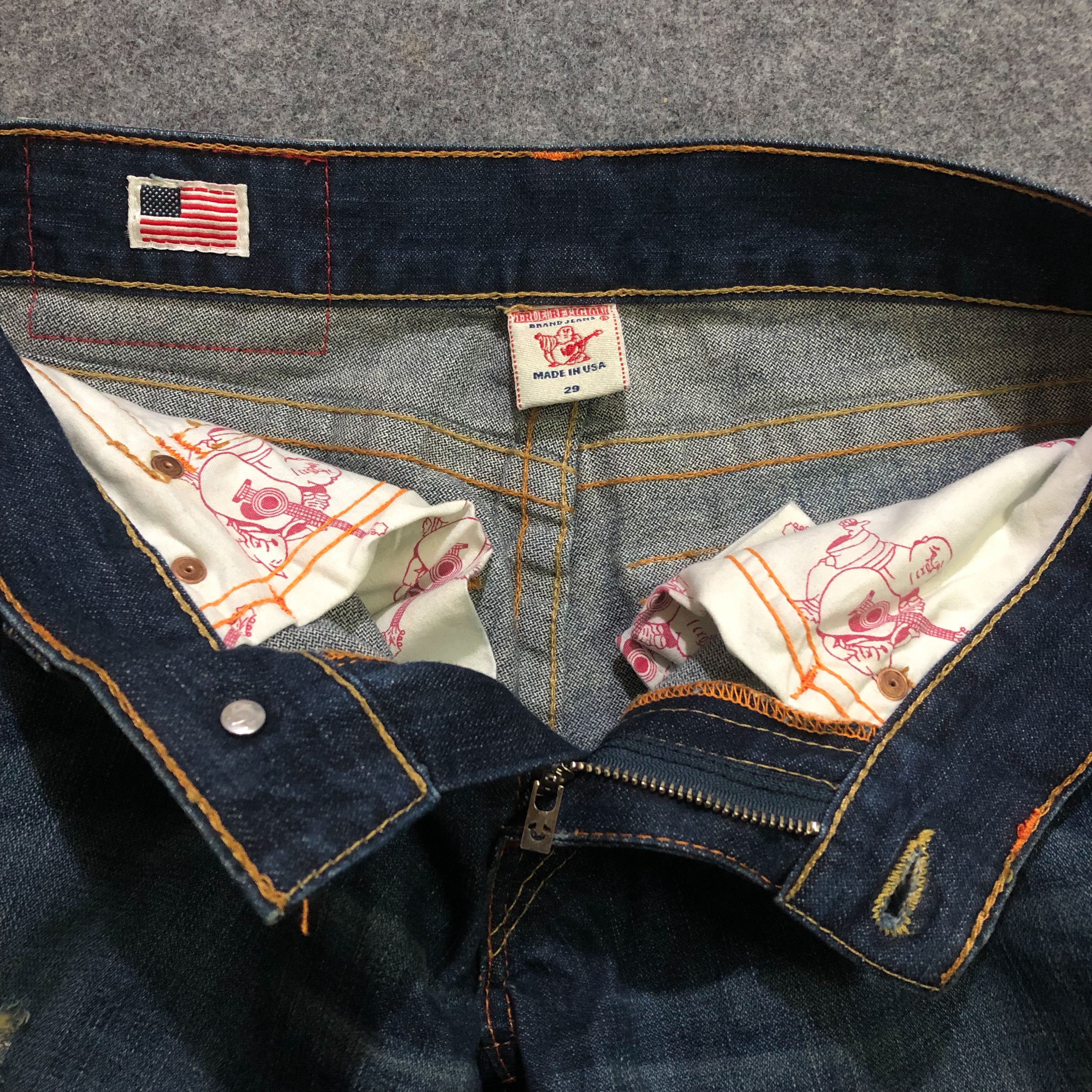 Japanese Brand True Religion Joey Super T Bootcut Jeans Denim Dark Wash Size US 29 - 5 Thumbnail