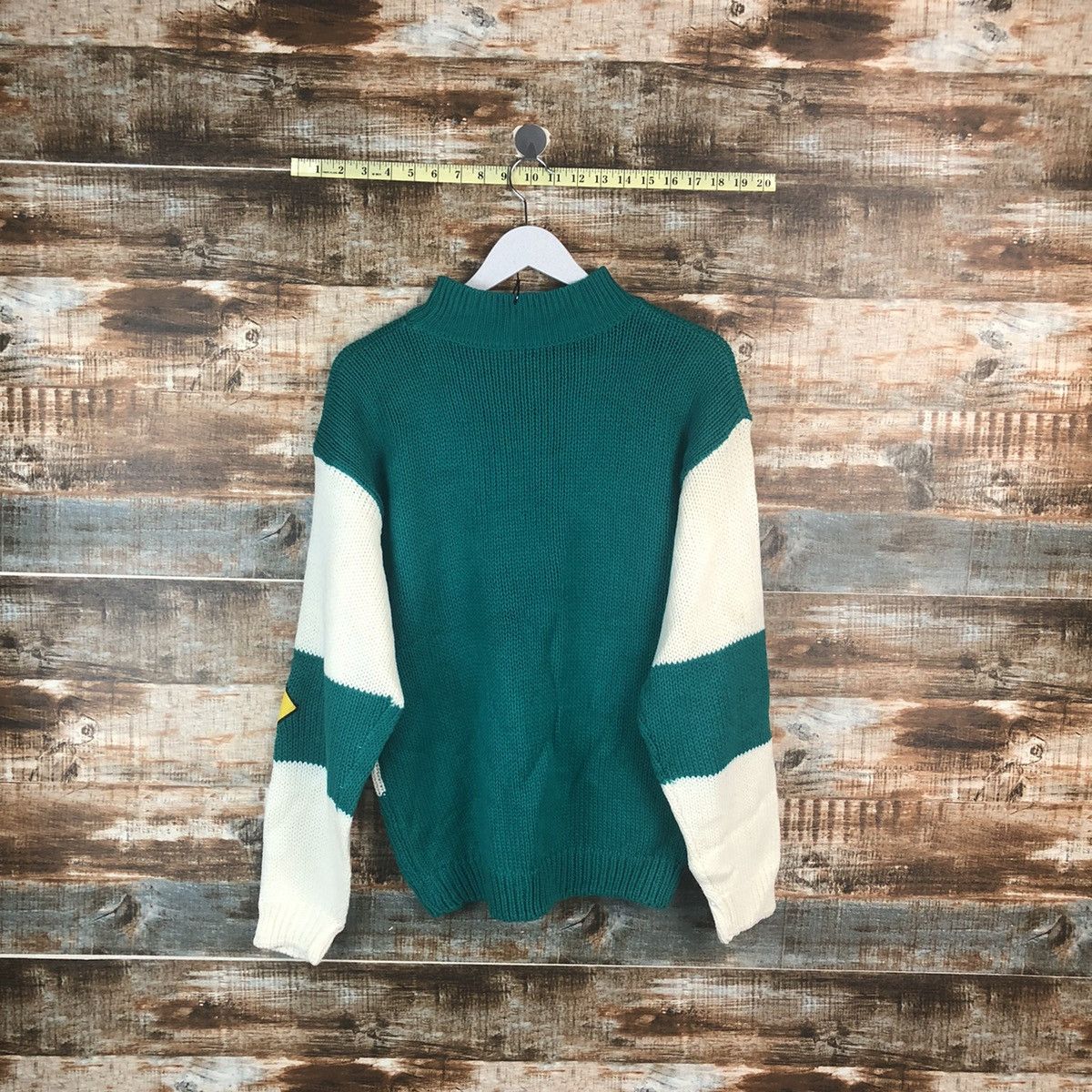 Homespun Knitwear Japan sportwear Green Knitwear sweatshirt #A2283 Size US M / EU 48-50 / 2 - 12 Thumbnail