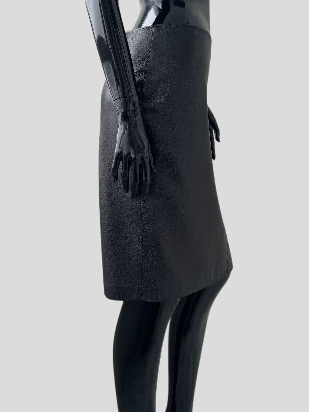 Versace Gianni Versace leather midi skirt Size 28" / US 6 / IT 42 - 4 Thumbnail