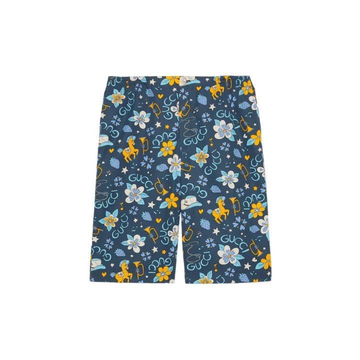 Gucci GUCCI SS22 Floral Printed Casual Shorts-2507 Size US 44 / EU 60 - 2 Thumbnail