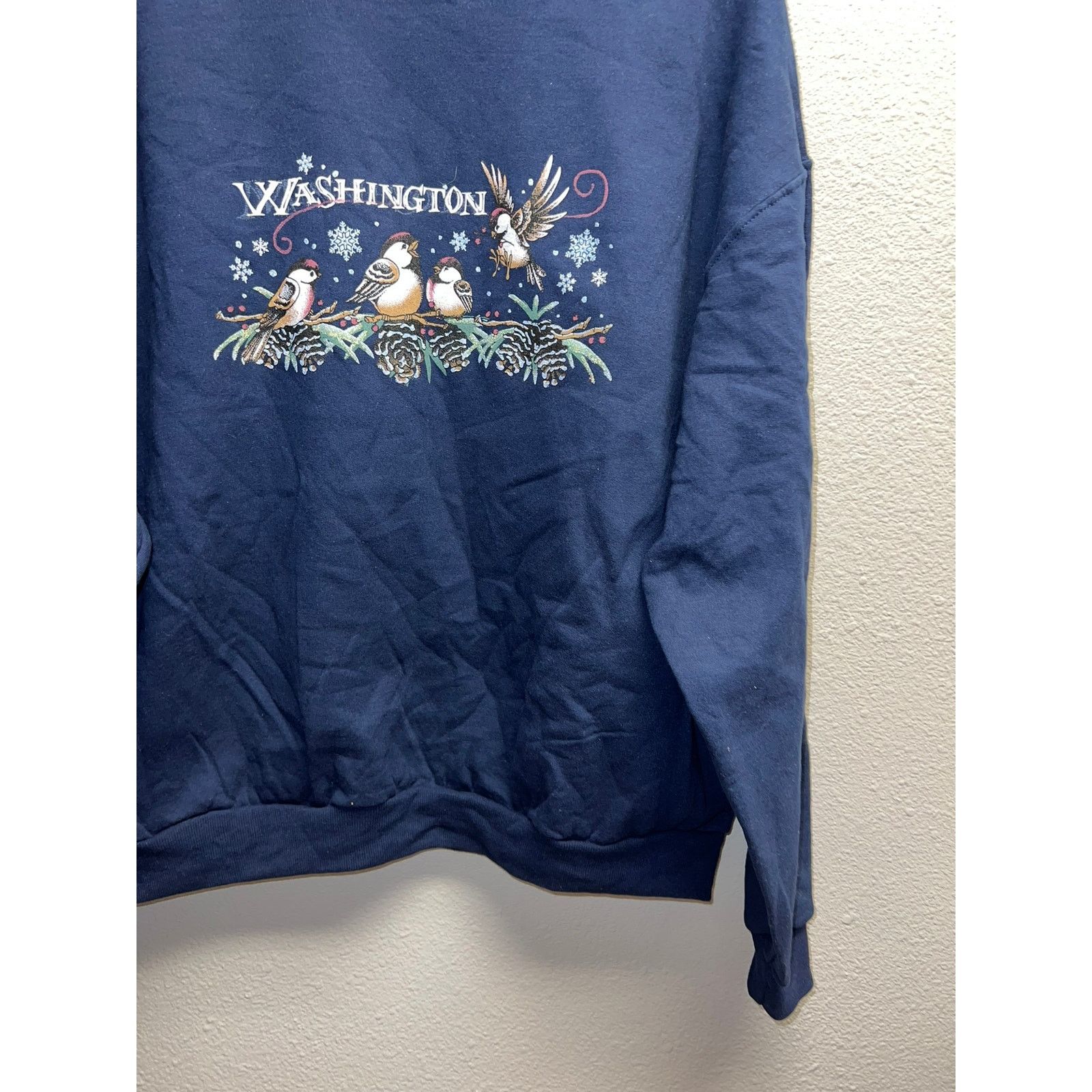 Jerzees Vintage Washington Sweatshirt Crewneck Bird Nature 90s XL Size US XL / EU 56 / 4 - 6 Thumbnail