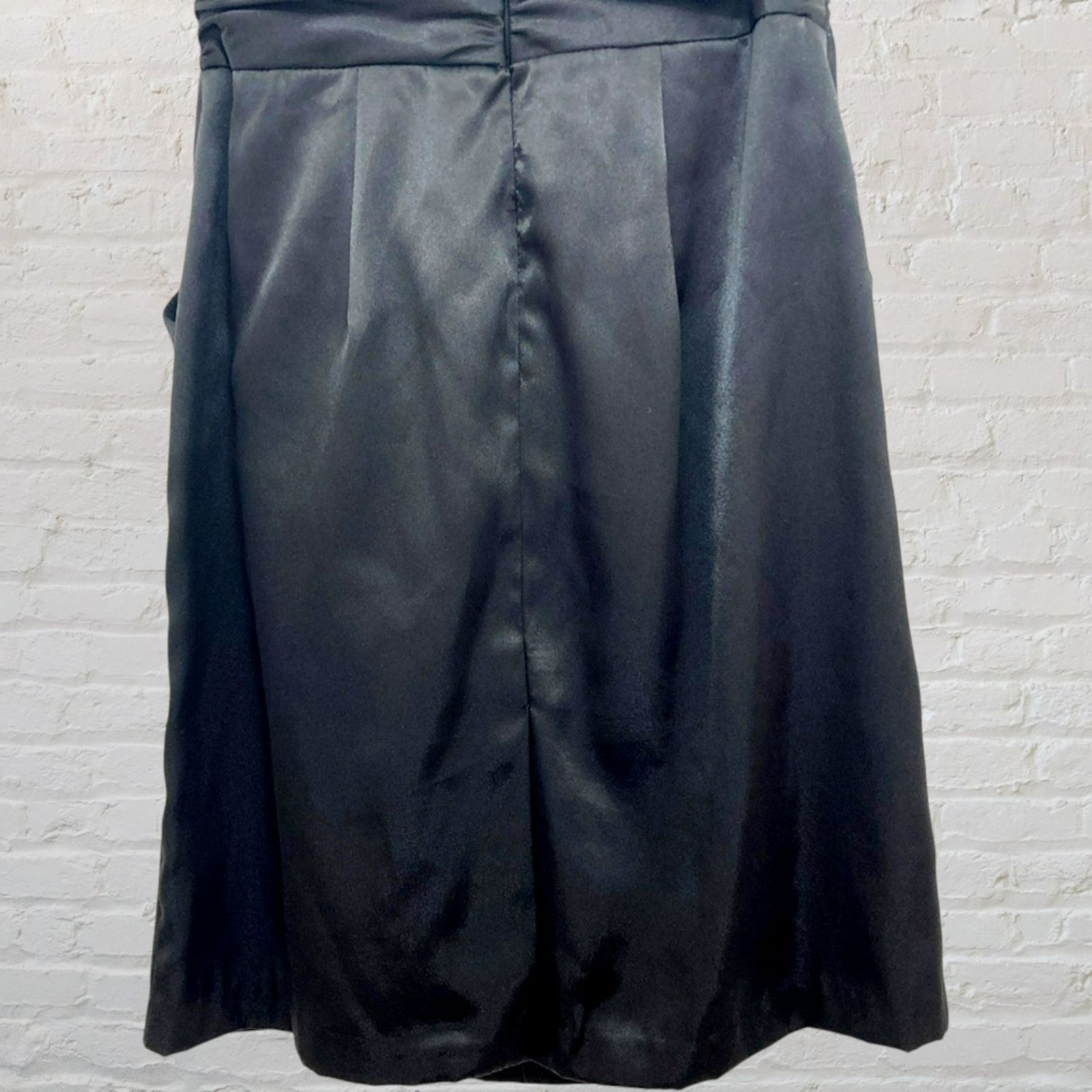Other David's Bridal Black Satin Strapless Dress - Size 8 Size M / US 6-8 / IT 42-44 - 10 Thumbnail